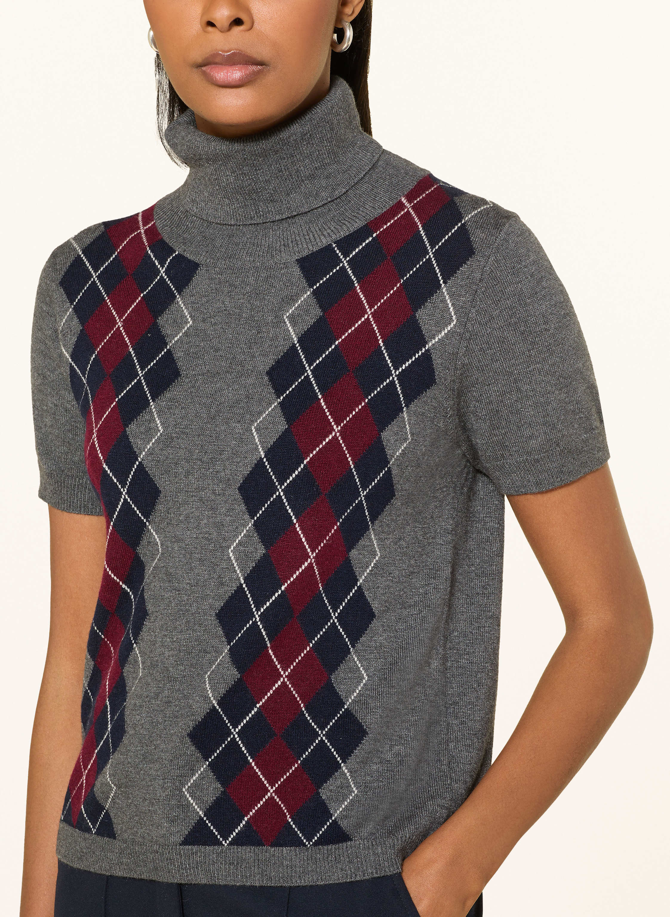 Thumbnail - Darling Harbour Rollkragenpullover grau