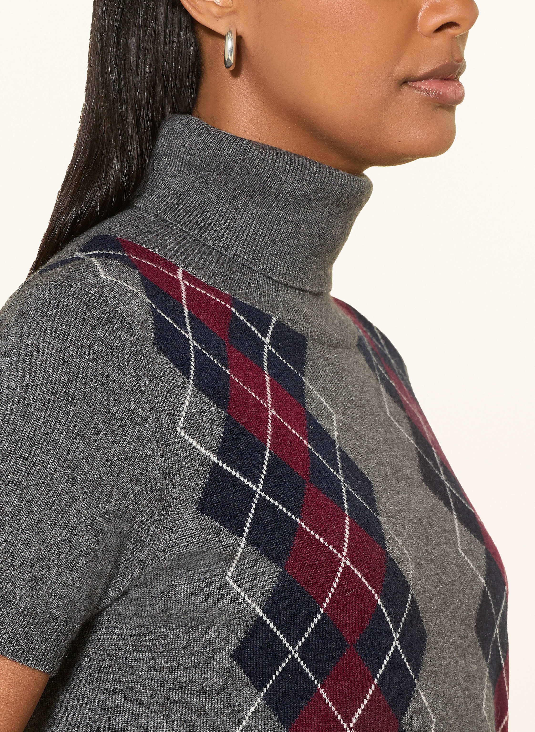 Thumbnail - Darling Harbour Rollkragenpullover grau