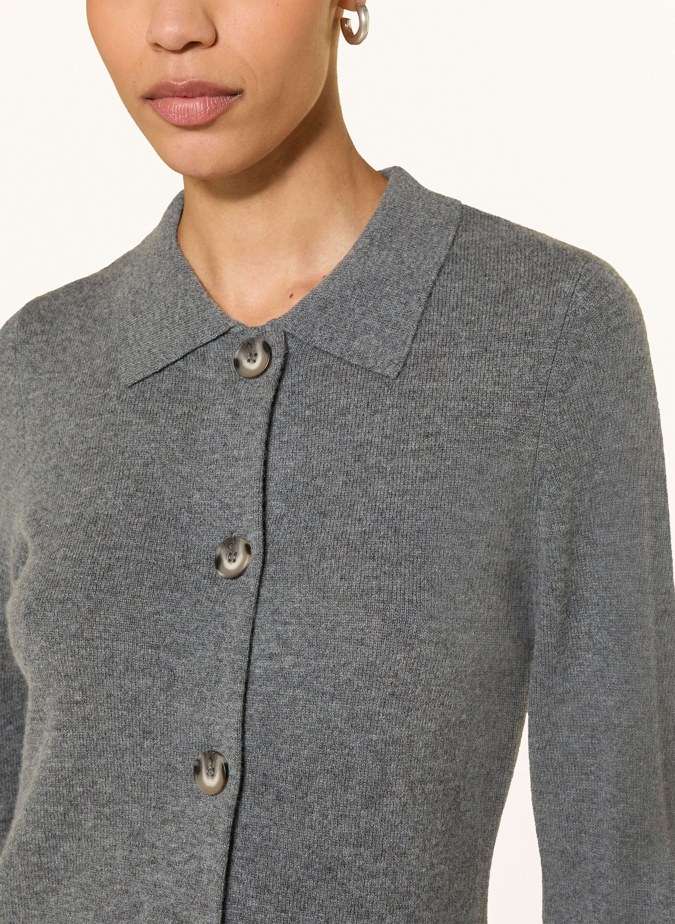 Thumbnail - Lilienfels Strickjacke Mit Cashmere grau