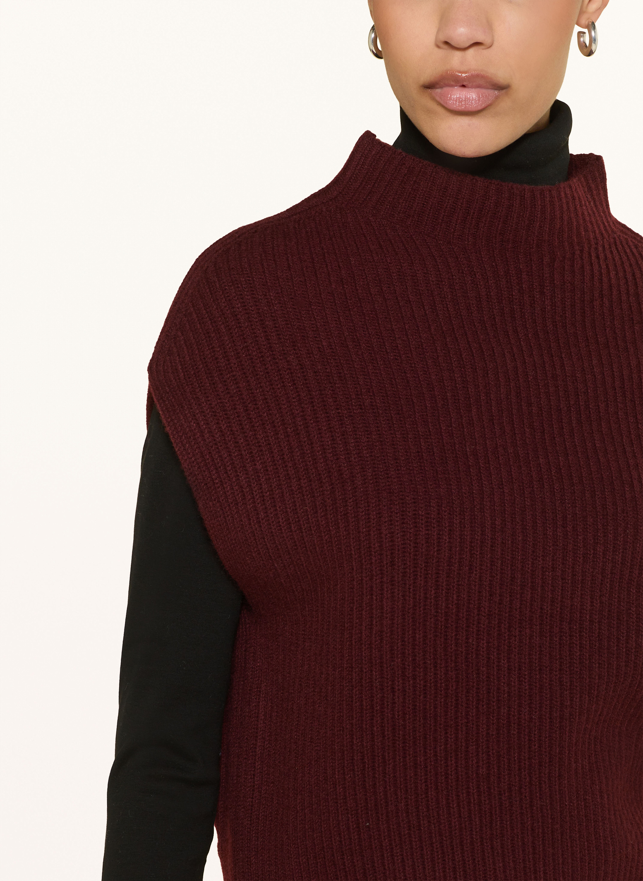 Thumbnail - Lilienfels Pullunder Mit Cashmere rot