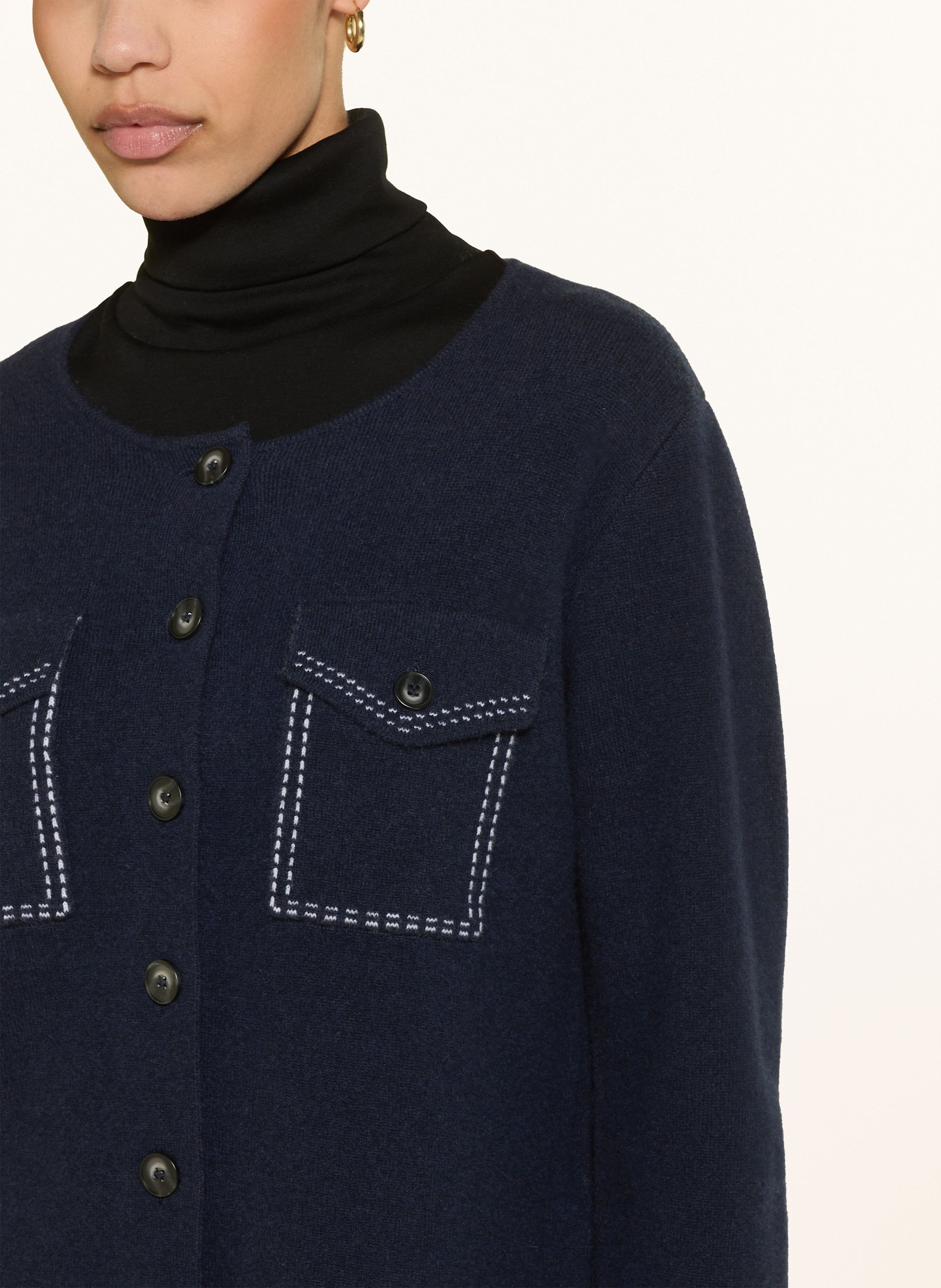 Thumbnail - Lilienfels Strickjacke Mit Cashmere blau