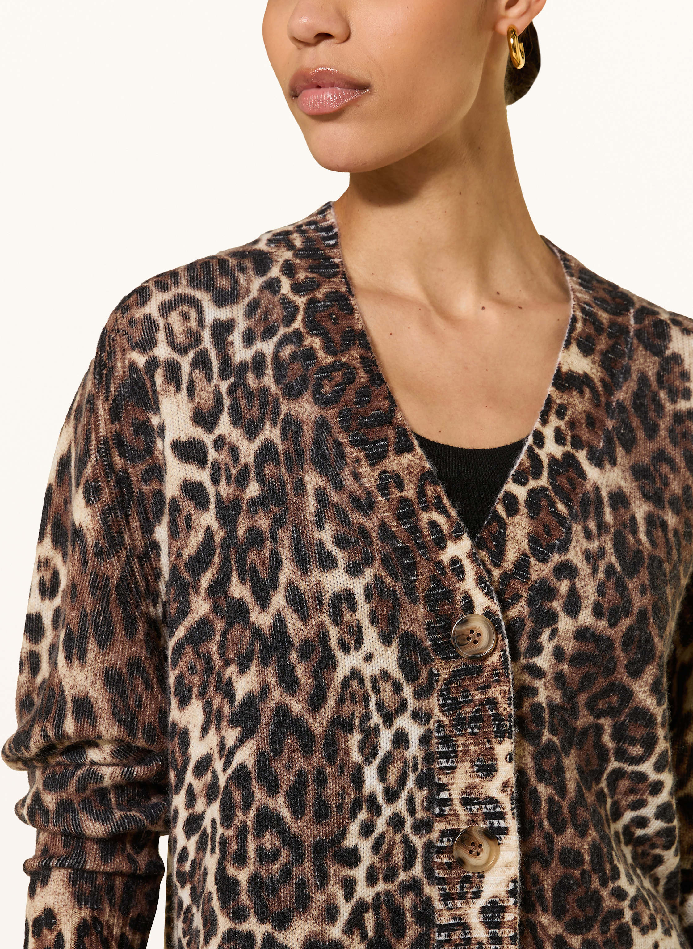 Thumbnail - Lilienfels Strickjacke Mit Cashmere beige