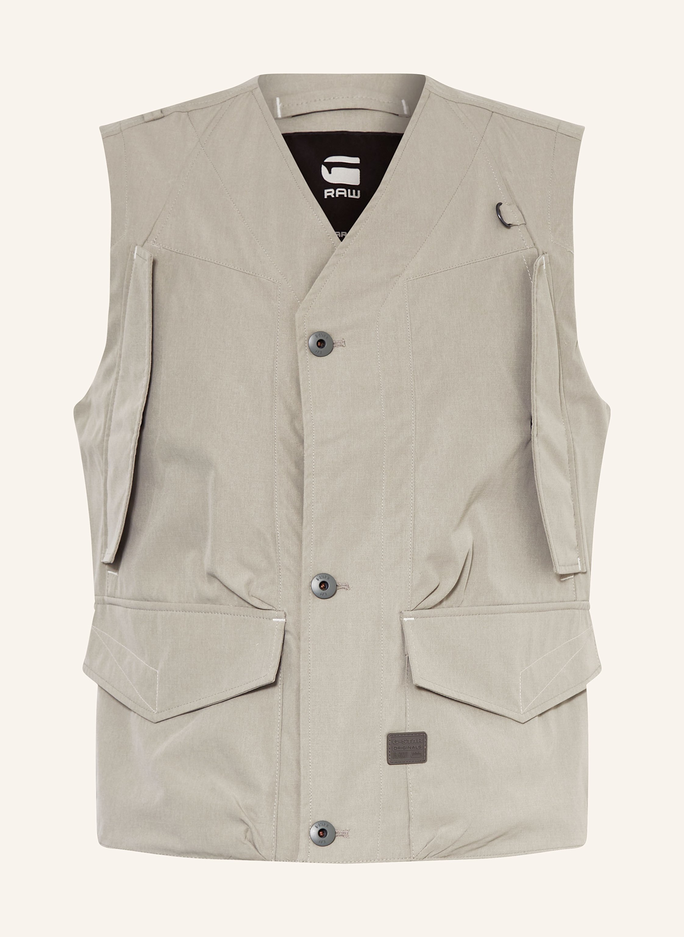 Gilet Utilitaire Duluth Homme 2XL – Gris Toile, Multiple Poches, état Neuf