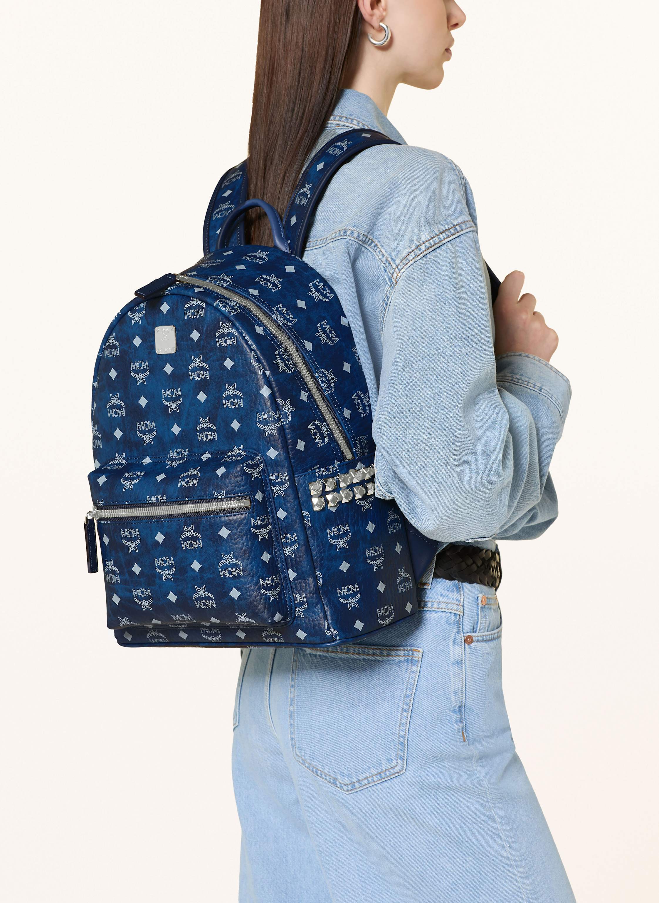 Thumbnail - Mcm Rucksack Stark Vi Mit Nieten blau