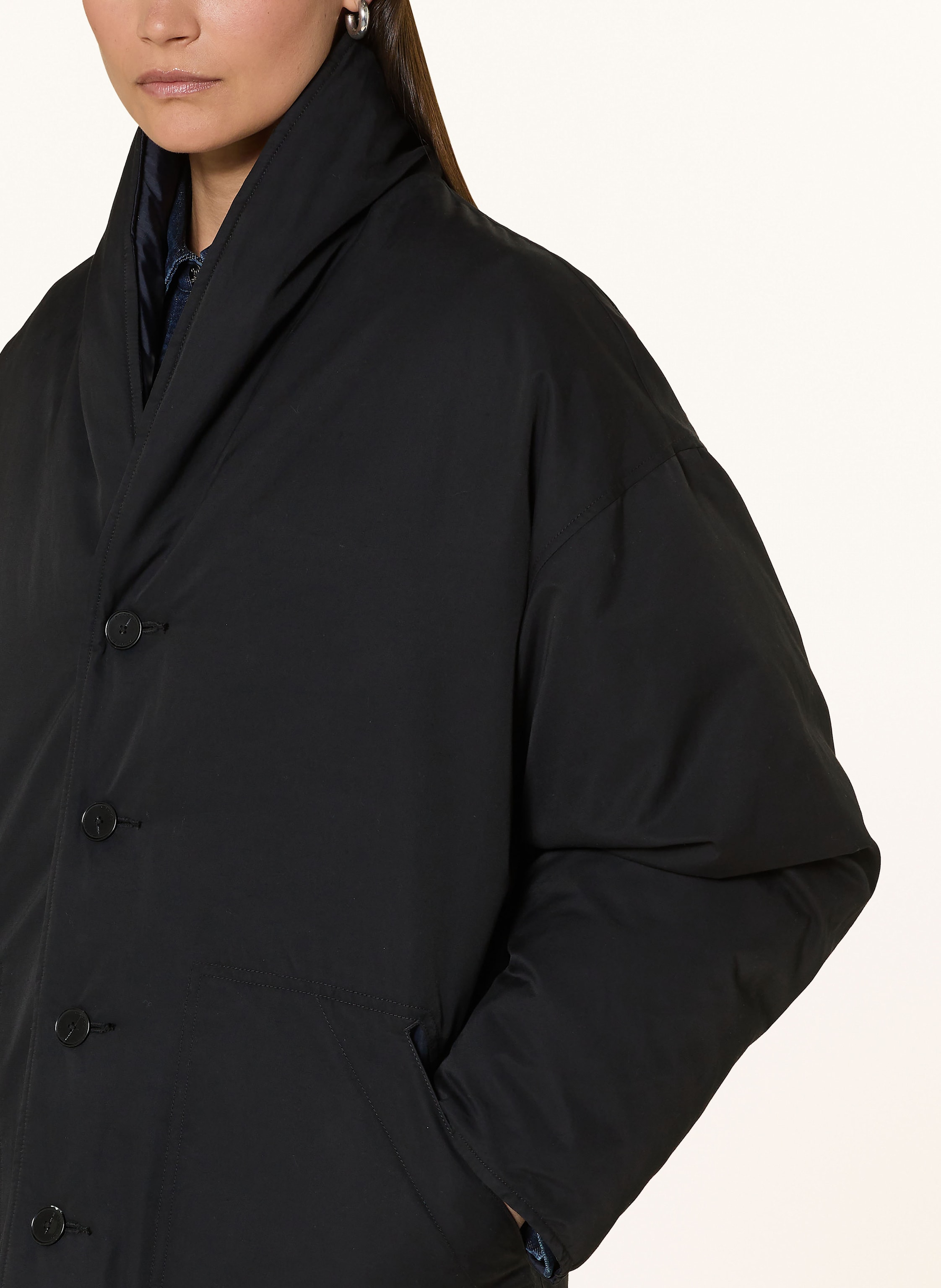 Thumbnail - Closed Steppjacke Im Materialmix Zum Wenden schwarz