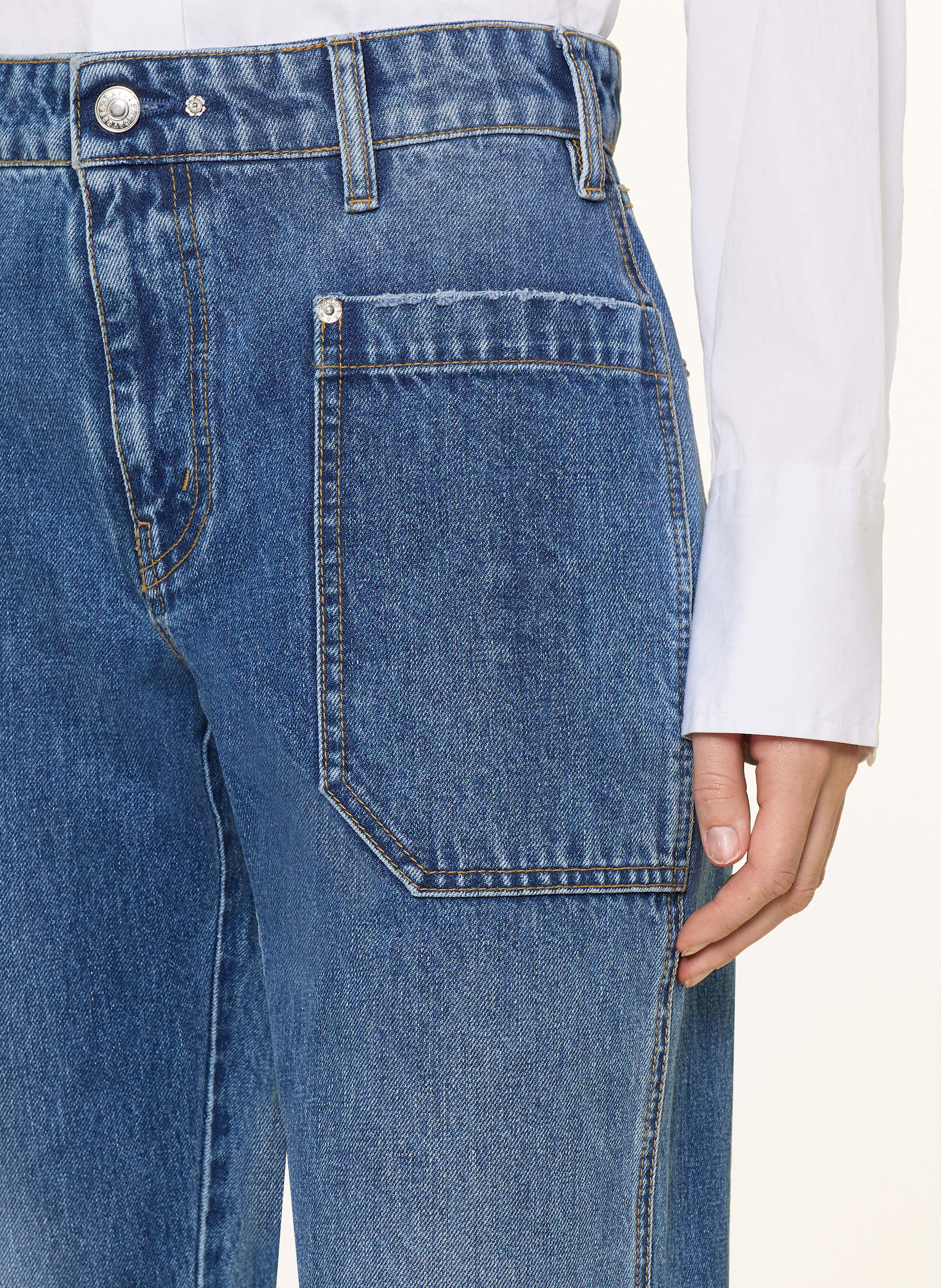 Thumbnail - Mac Daydream Flared Jeans Seattle blau