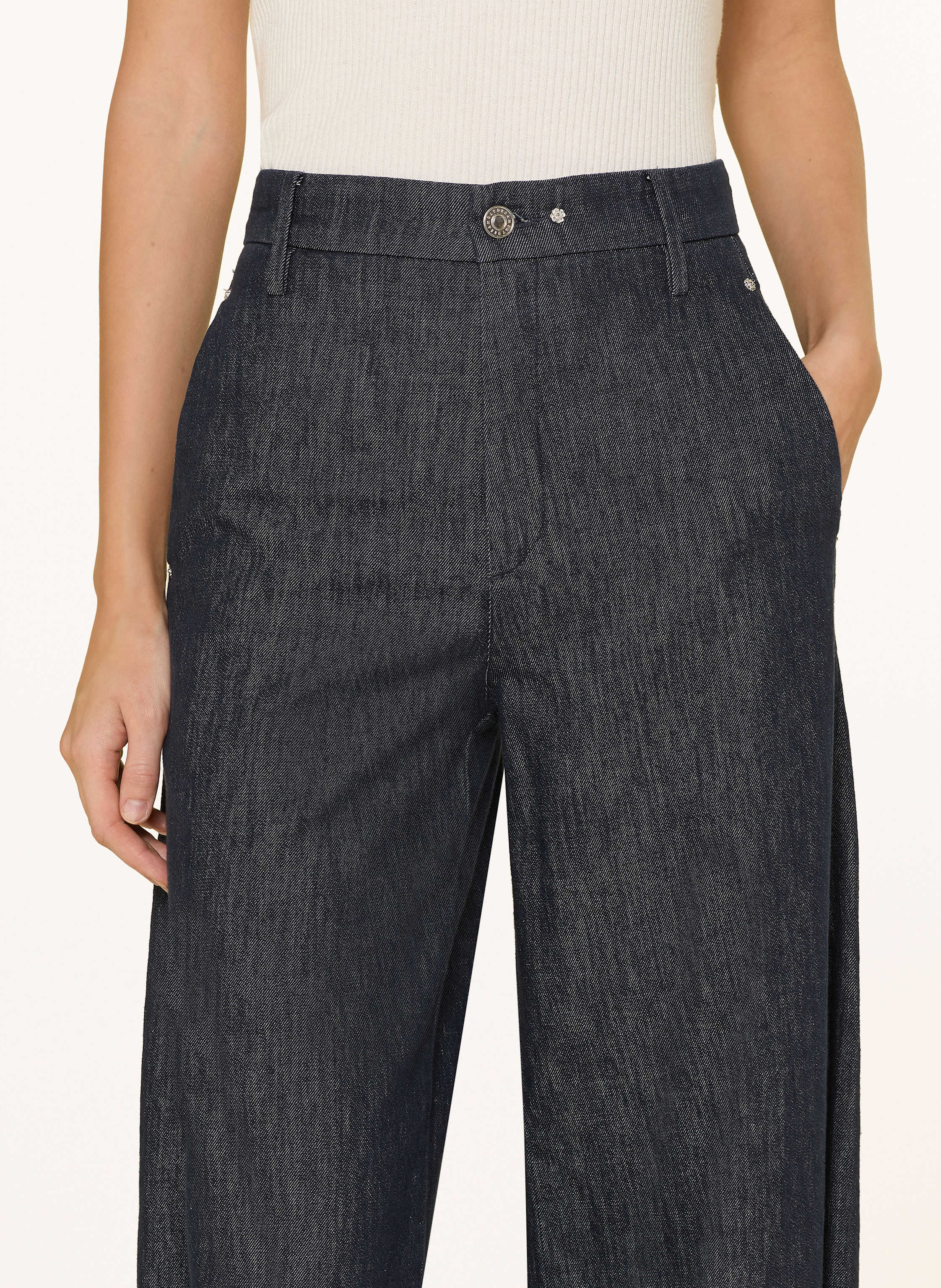 Thumbnail - Mac Daydream Marlenehose New Orleans blau