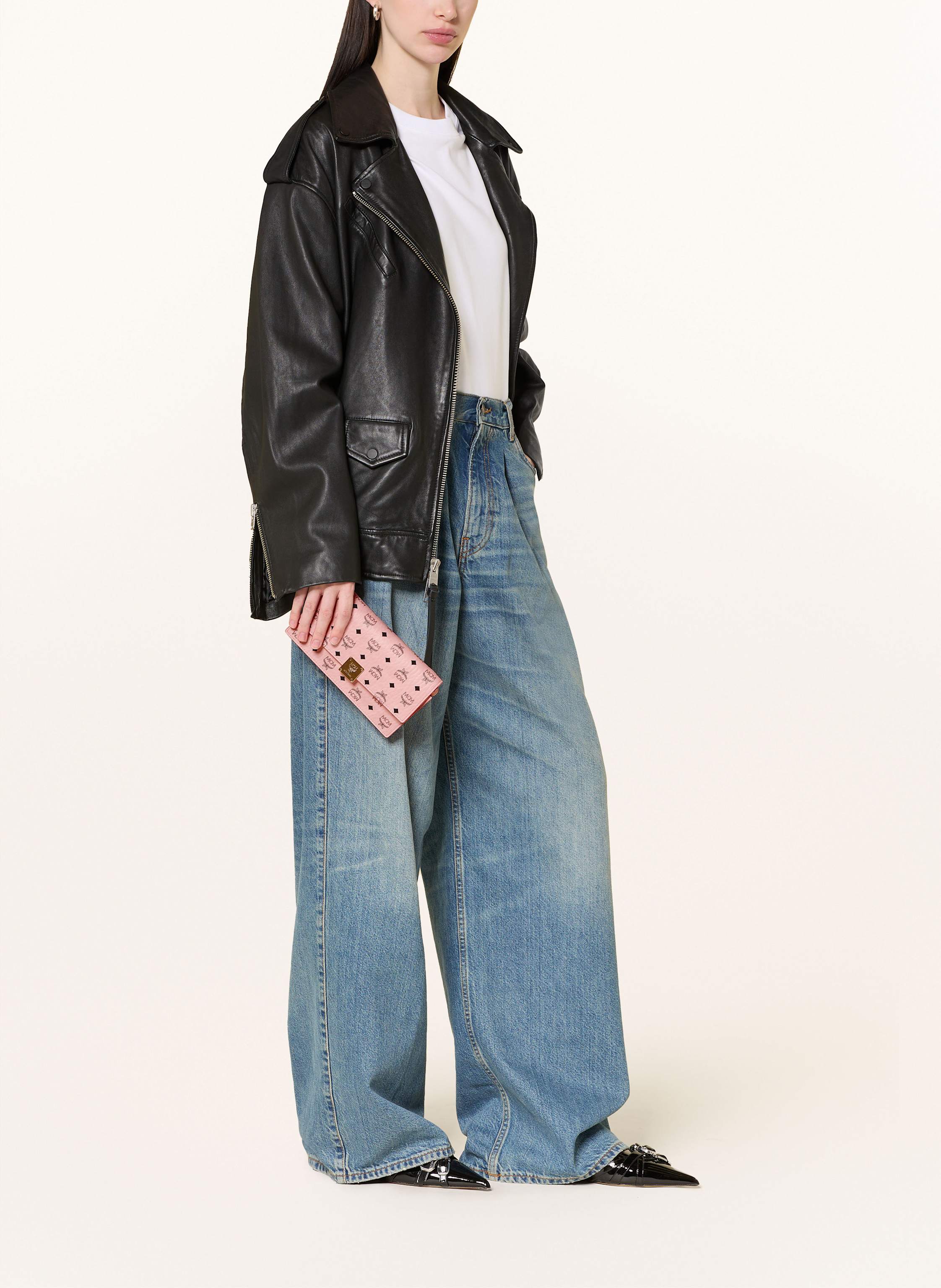 Thumbnail - Mcm Geldbörse Aren Zum Umhängen rosa