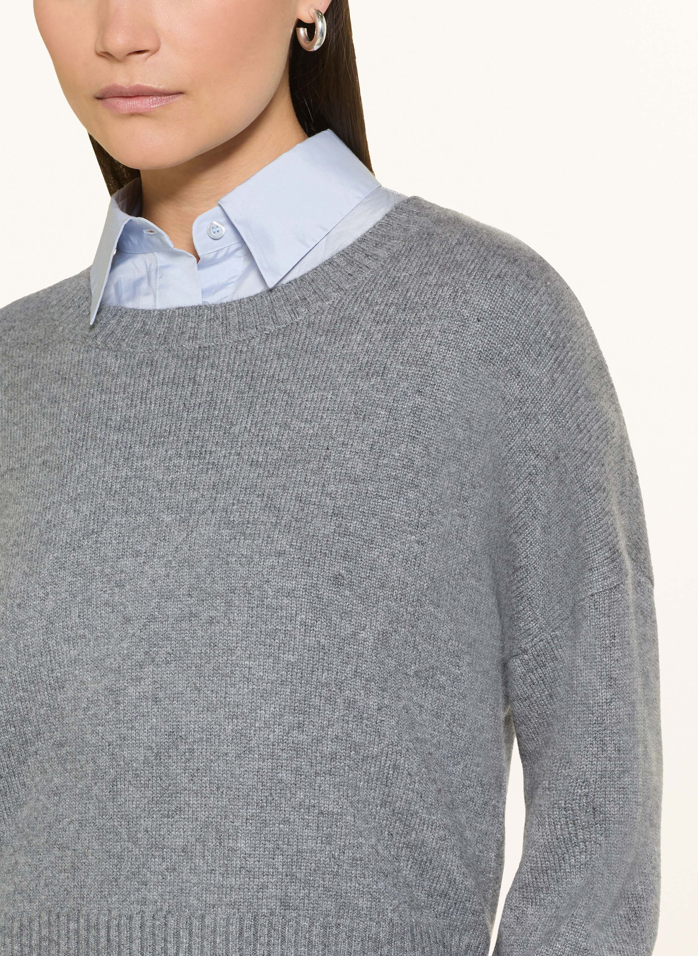 Thumbnail - (The Mercer) N.Y. Cashmere-Pullover grau
