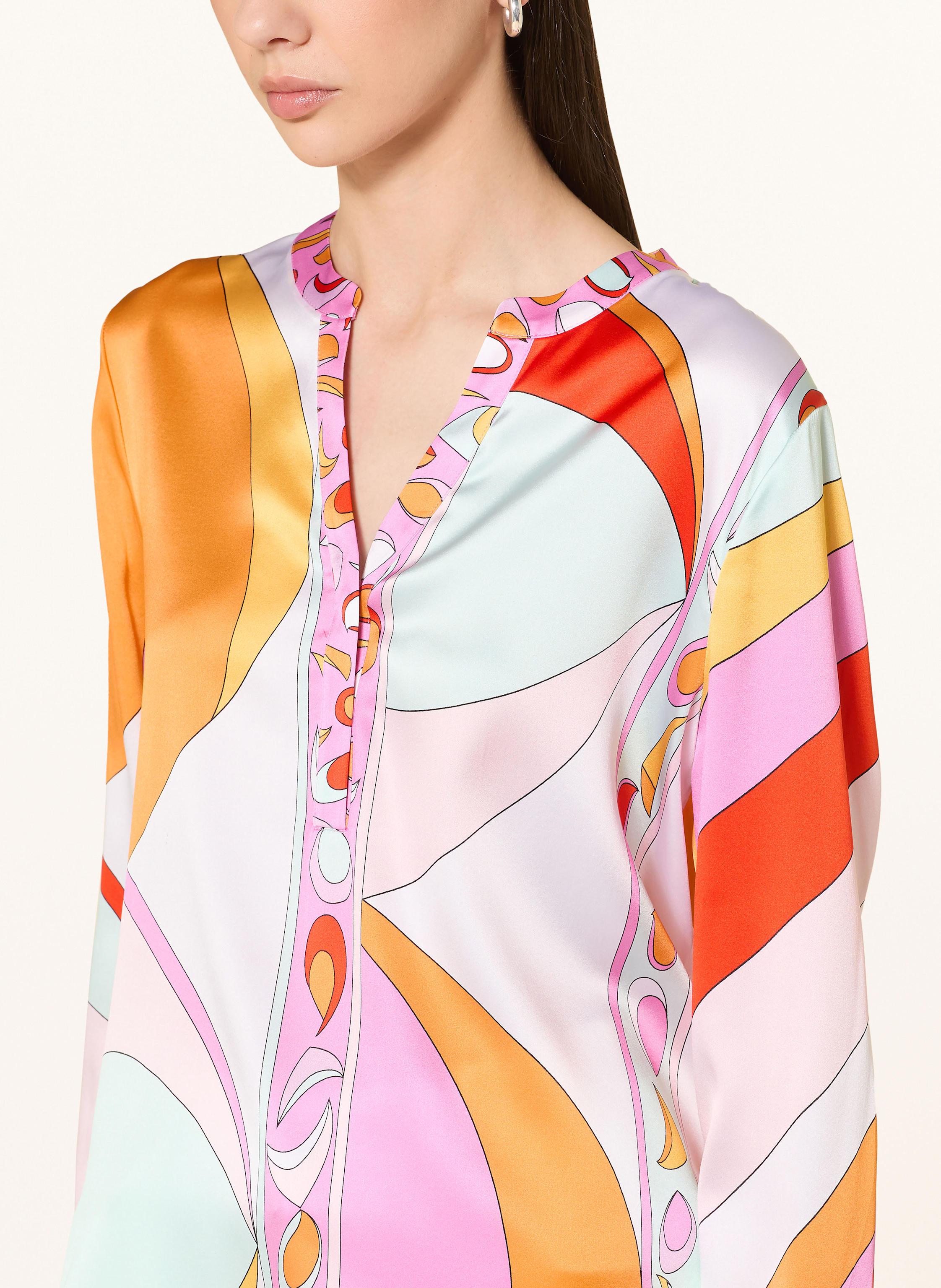 Thumbnail - Herzen's Angelegenheit Blusenshirt Aus Seide pink