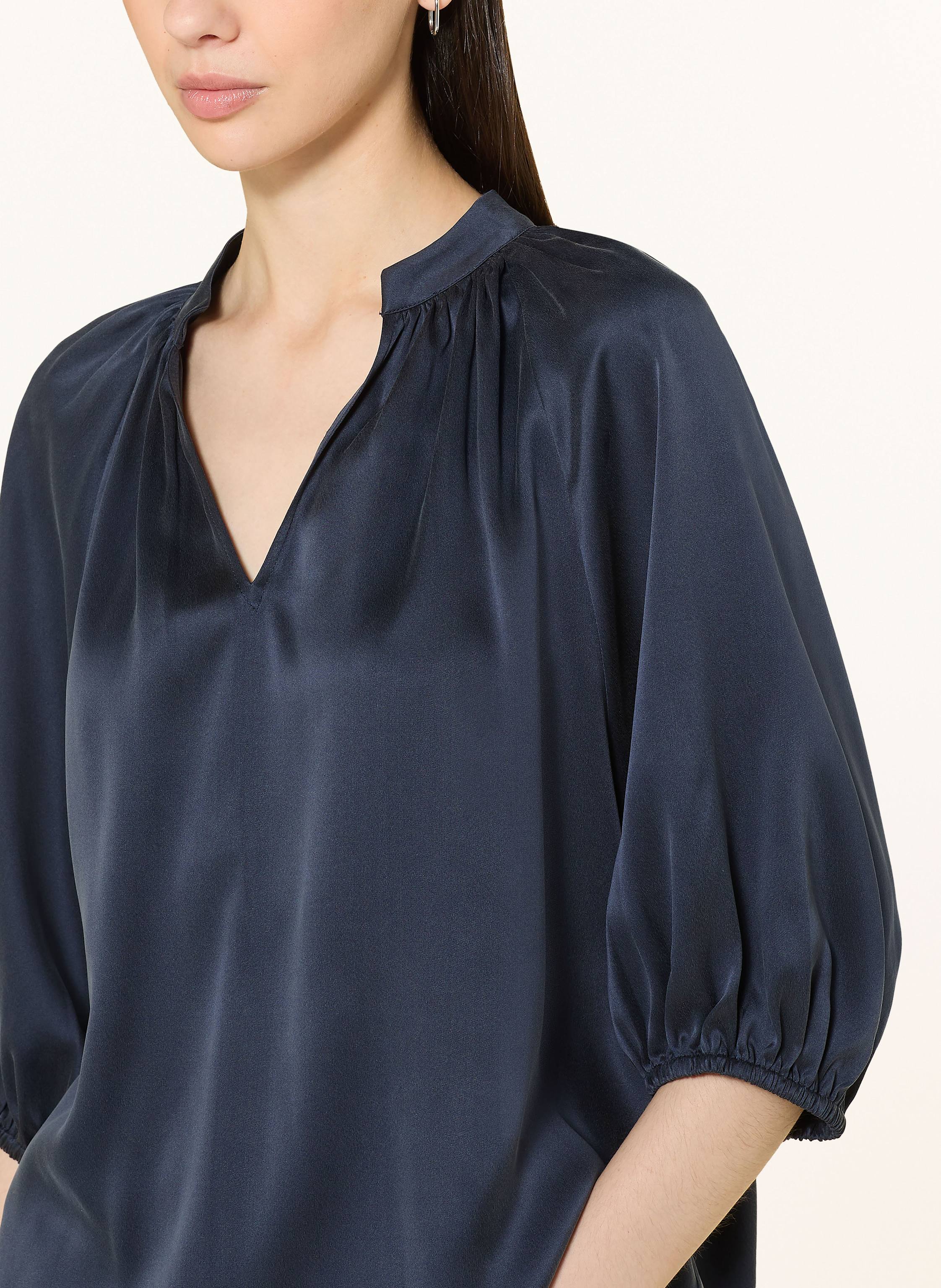 Thumbnail - Herzen's Angelegenheit Seidenbluse Mit 3/4-Arm blau