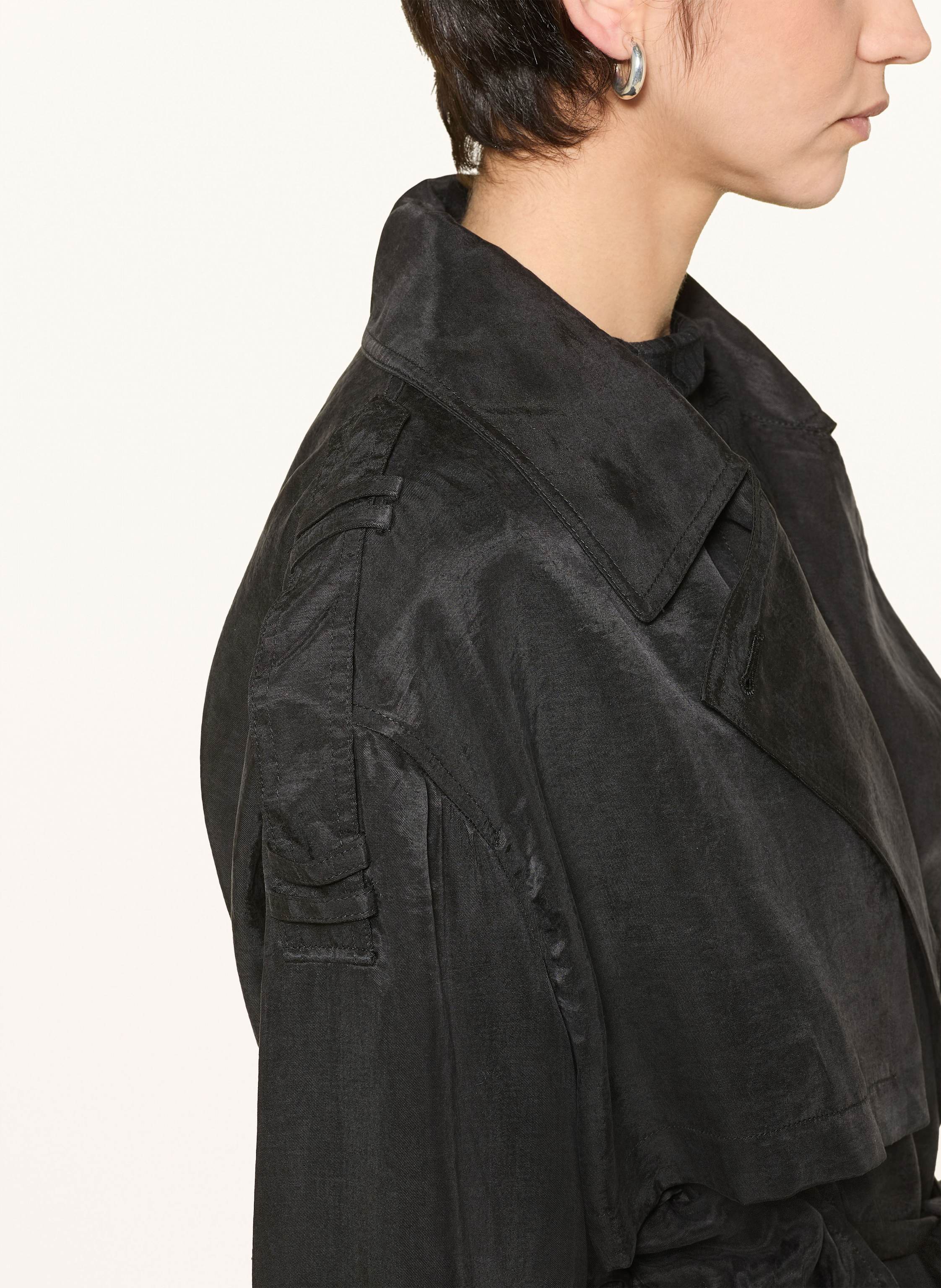 Thumbnail - Allsaints Trenchcoat Linnie schwarz