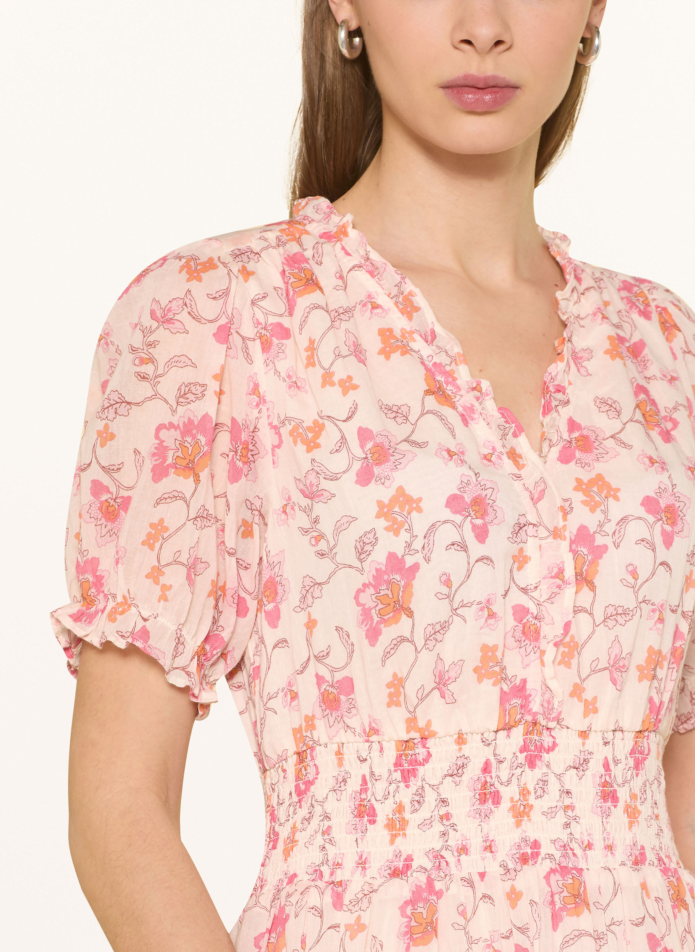 Thumbnail - Neo Noir Kleid Kanza Mit Rüschen rosa