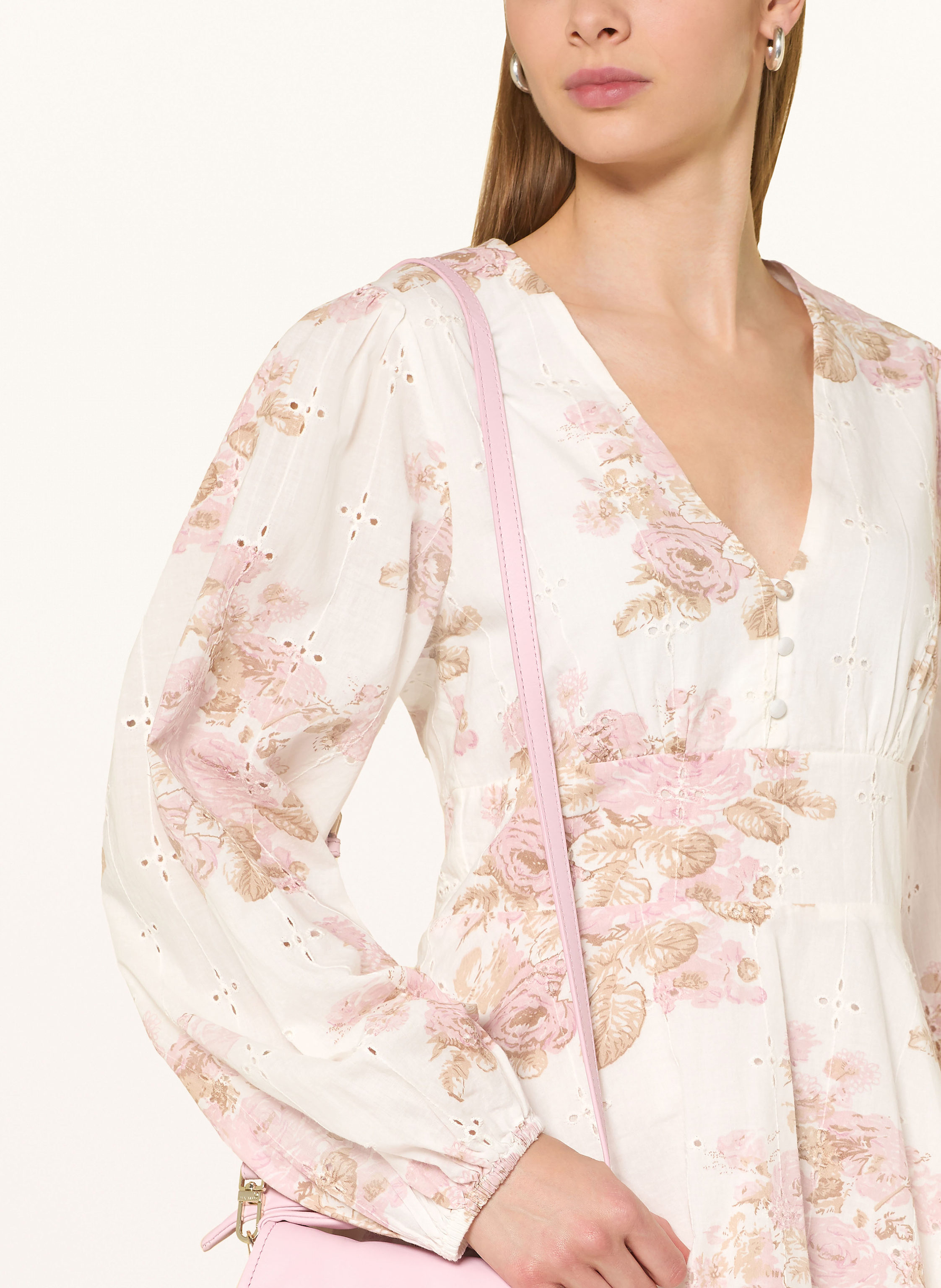 Thumbnail - Neo Noir Kleid Milly Aus Lochspitze rosa