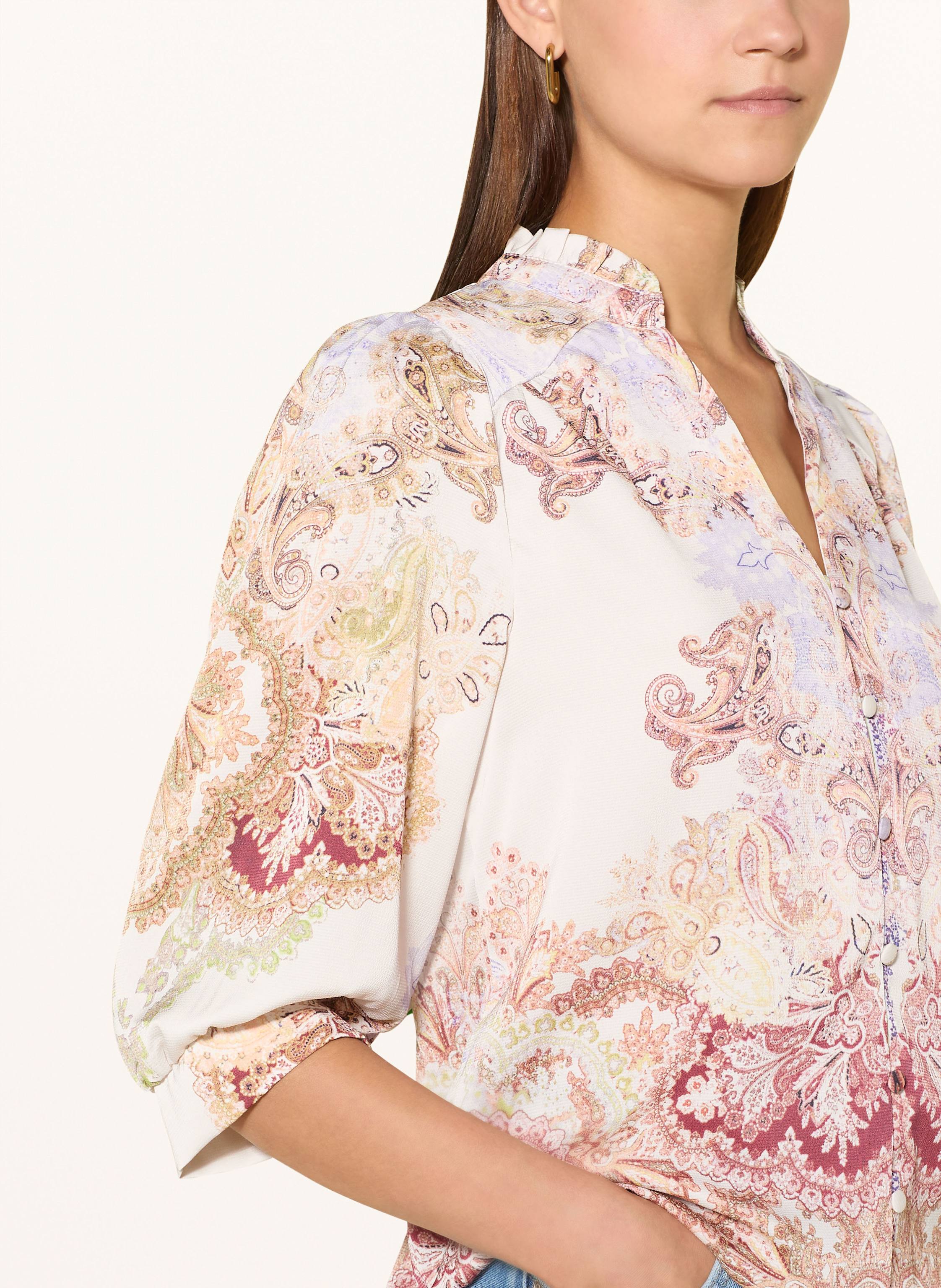 Thumbnail - Neo Noir Bluse Roselle Mit 3/4-Arm rosa