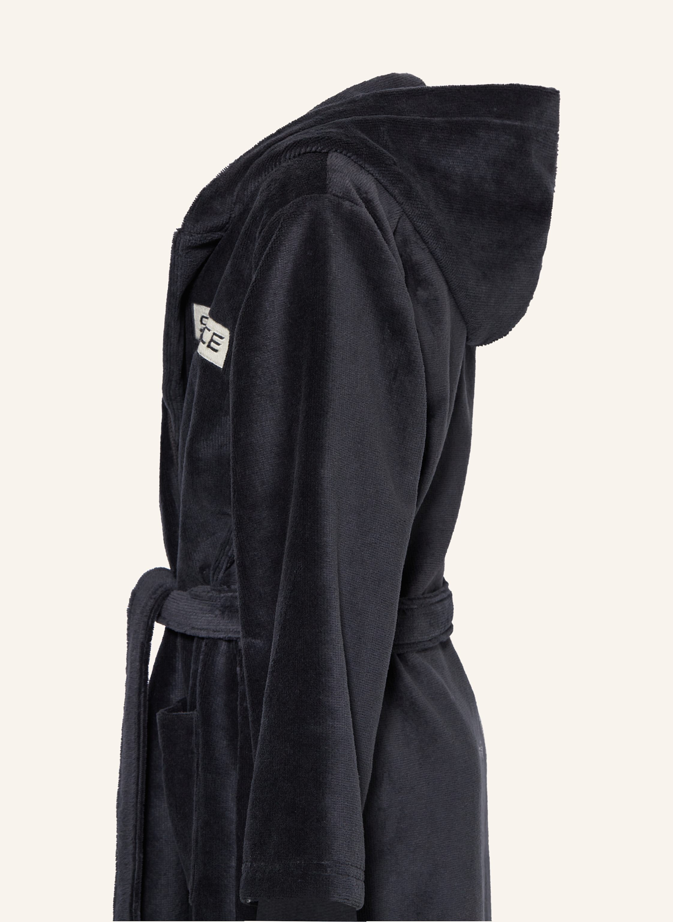 Thumbnail - Sanetta Bademantel Mit Kapuze schwarz