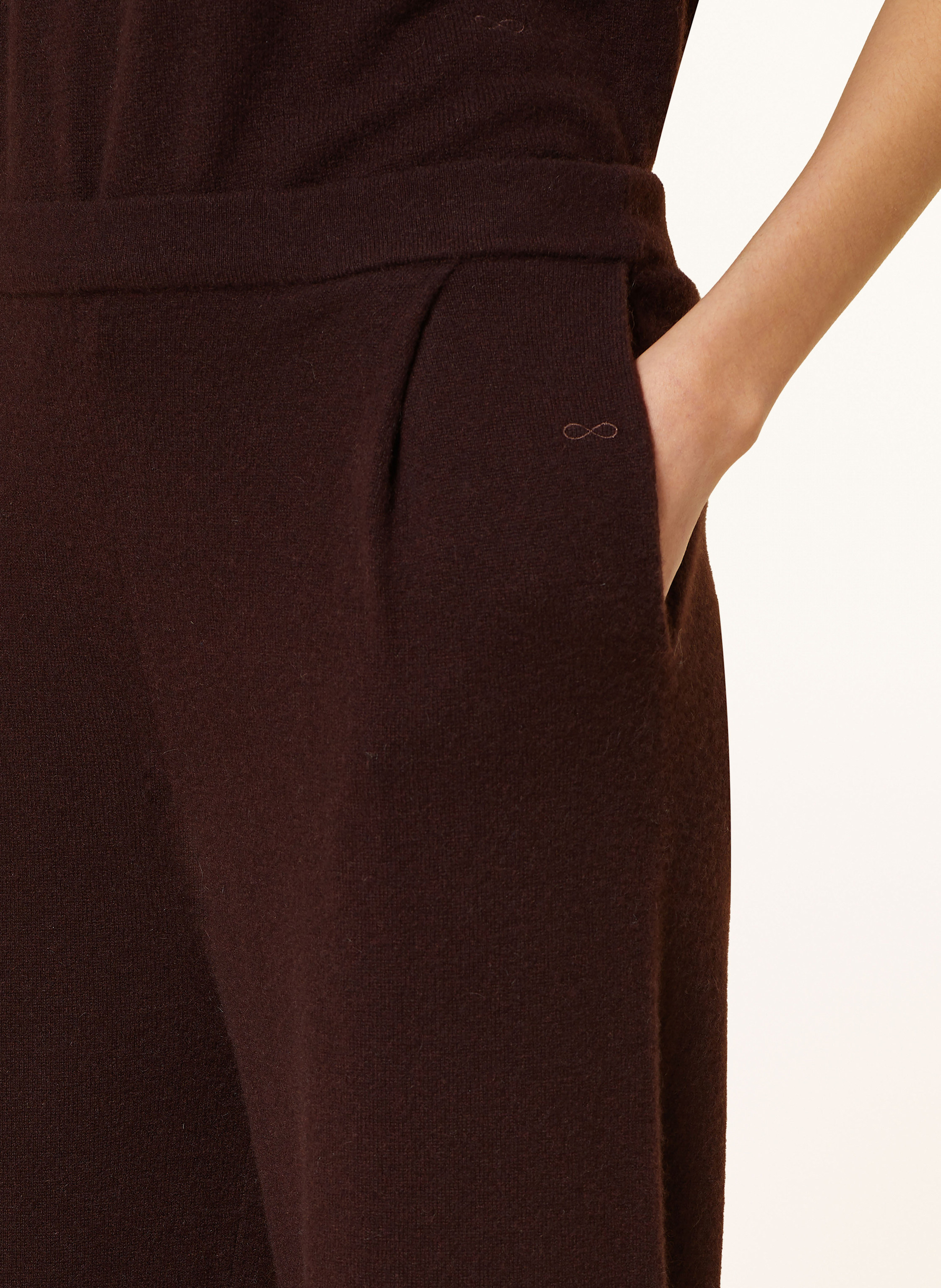 Thumbnail - Sminfinity Strickhose Aus Cashmere braun