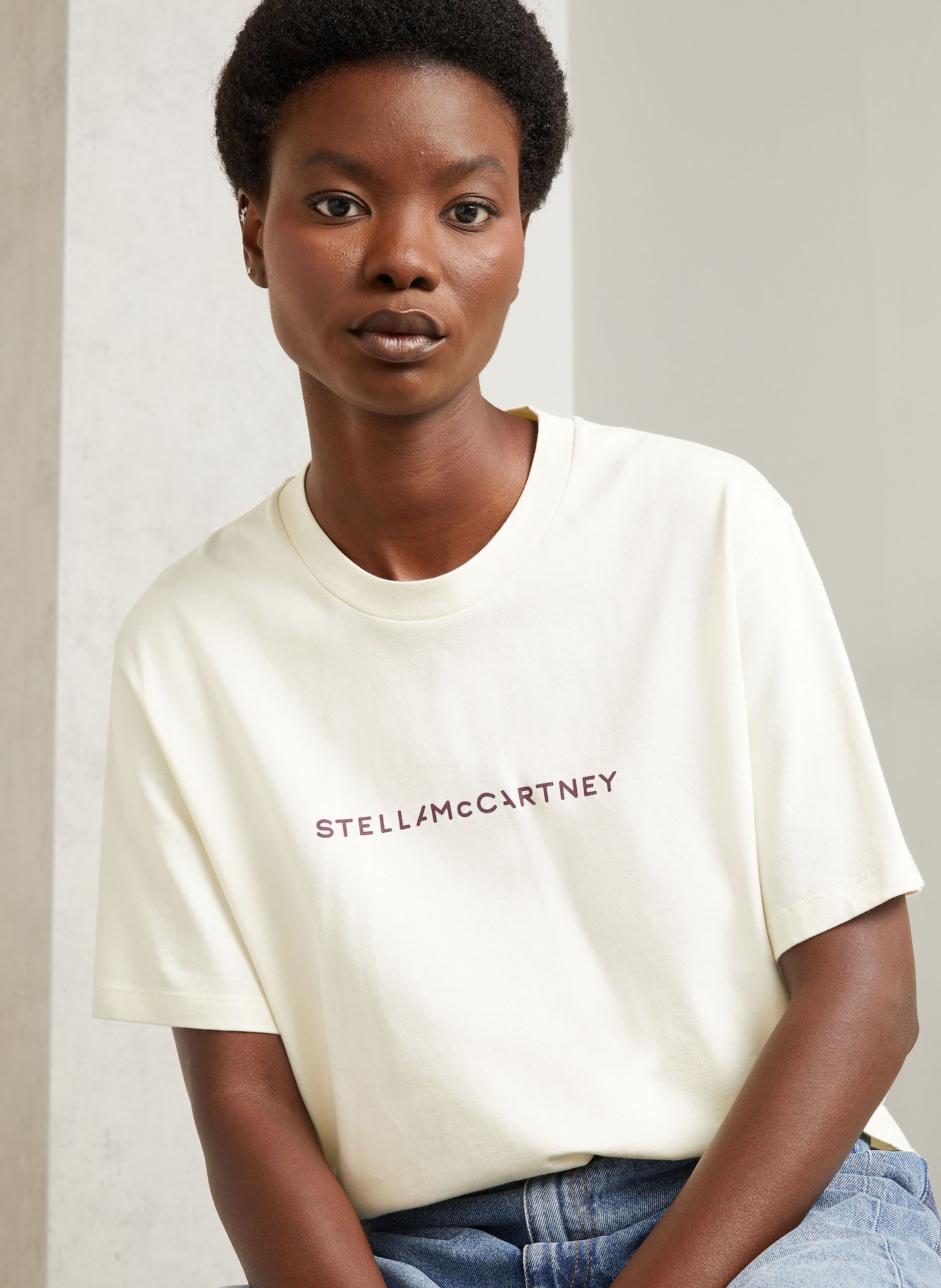 Thumbnail - Stella Mccartney Oversize-Shirt beige