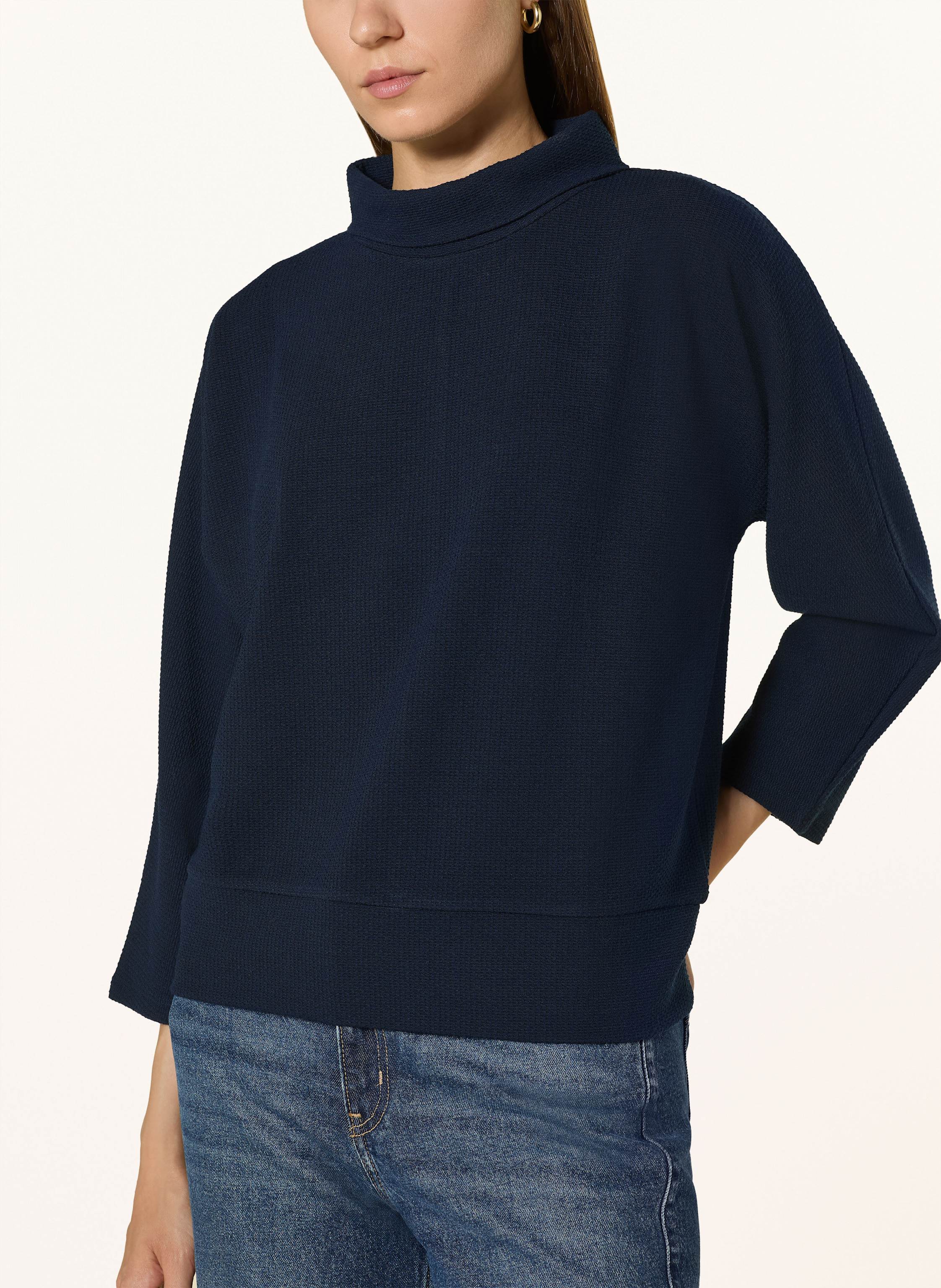 Thumbnail - More & More Rollkragenshirt Mit 3/4-Arm blau