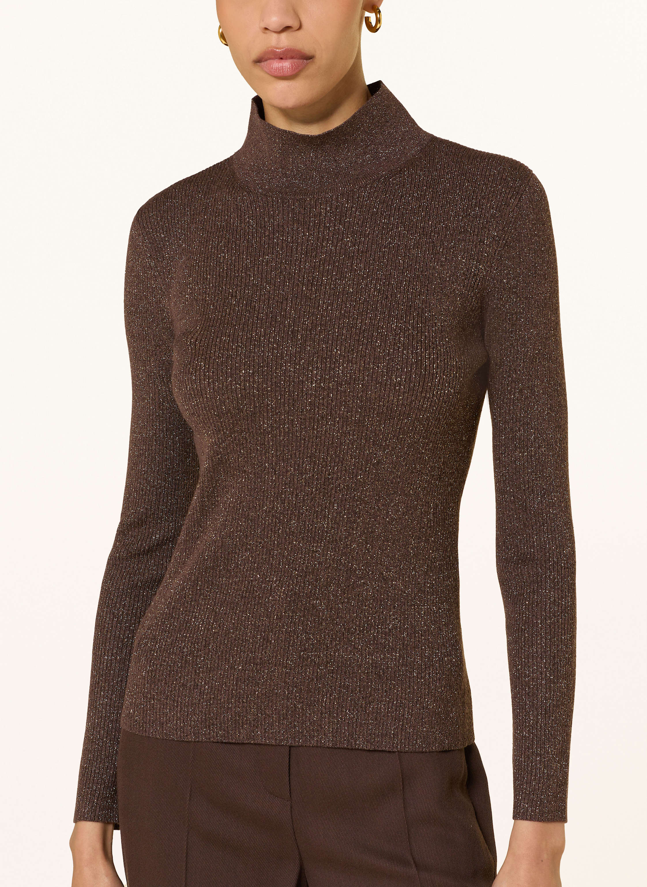 Thumbnail - Luisa Cerano Pullover Mit Glitzergarn braun