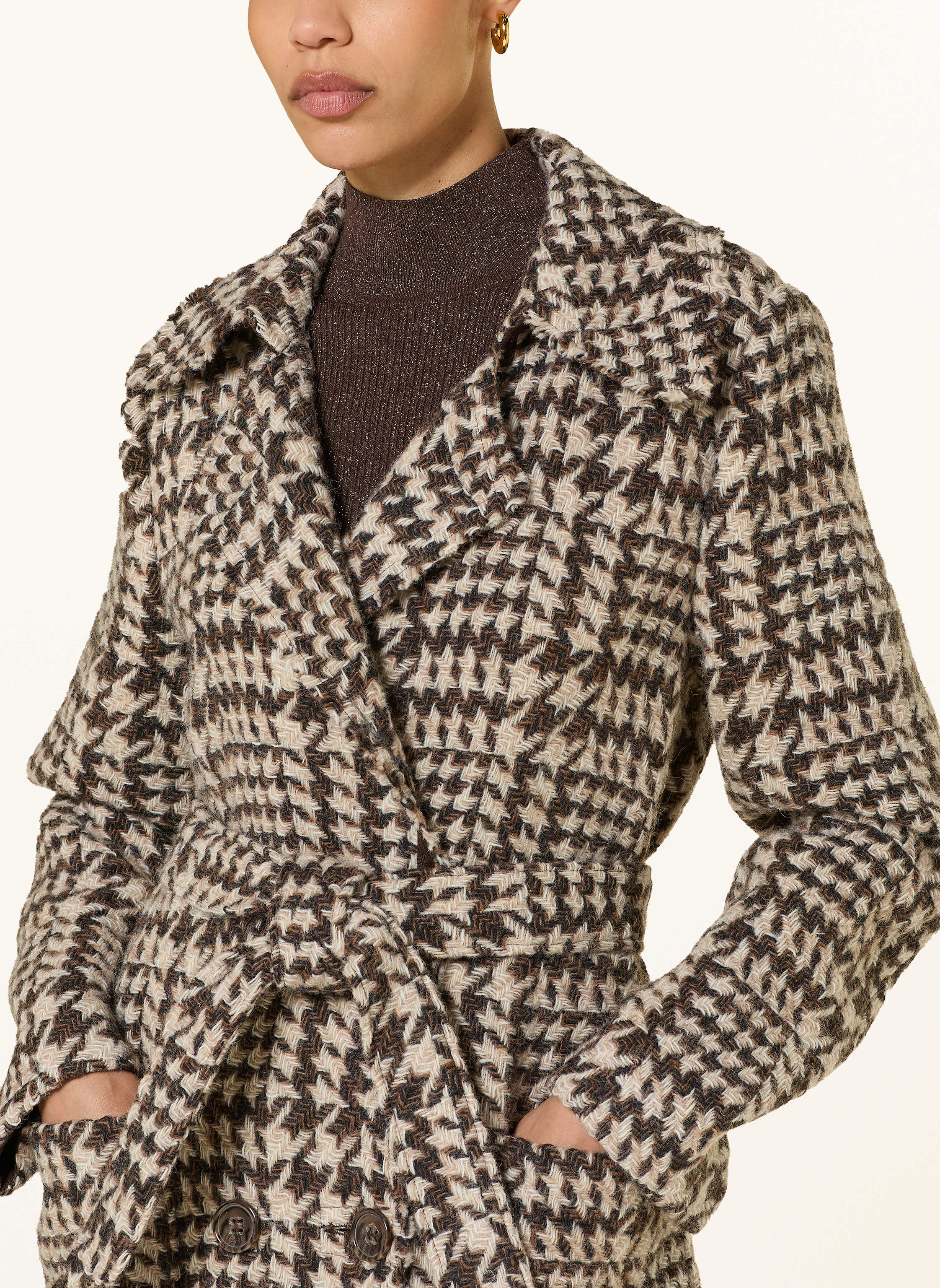 Thumbnail - Luisa Cerano Wollmantel braun