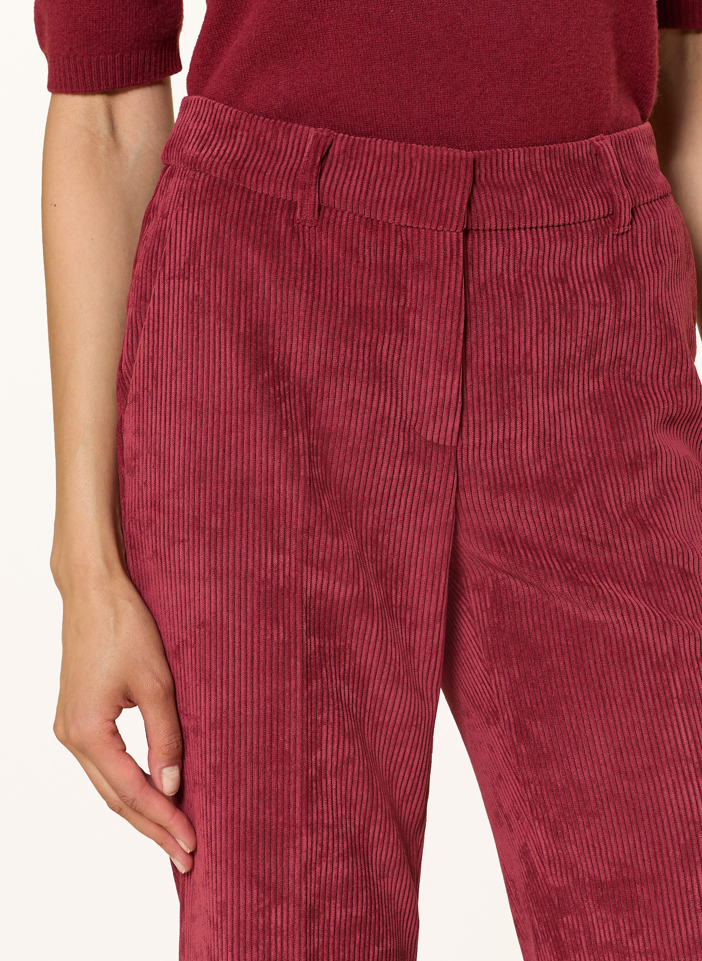 Thumbnail - Luisa Cerano Bootcut-Hose Aus Cord rot