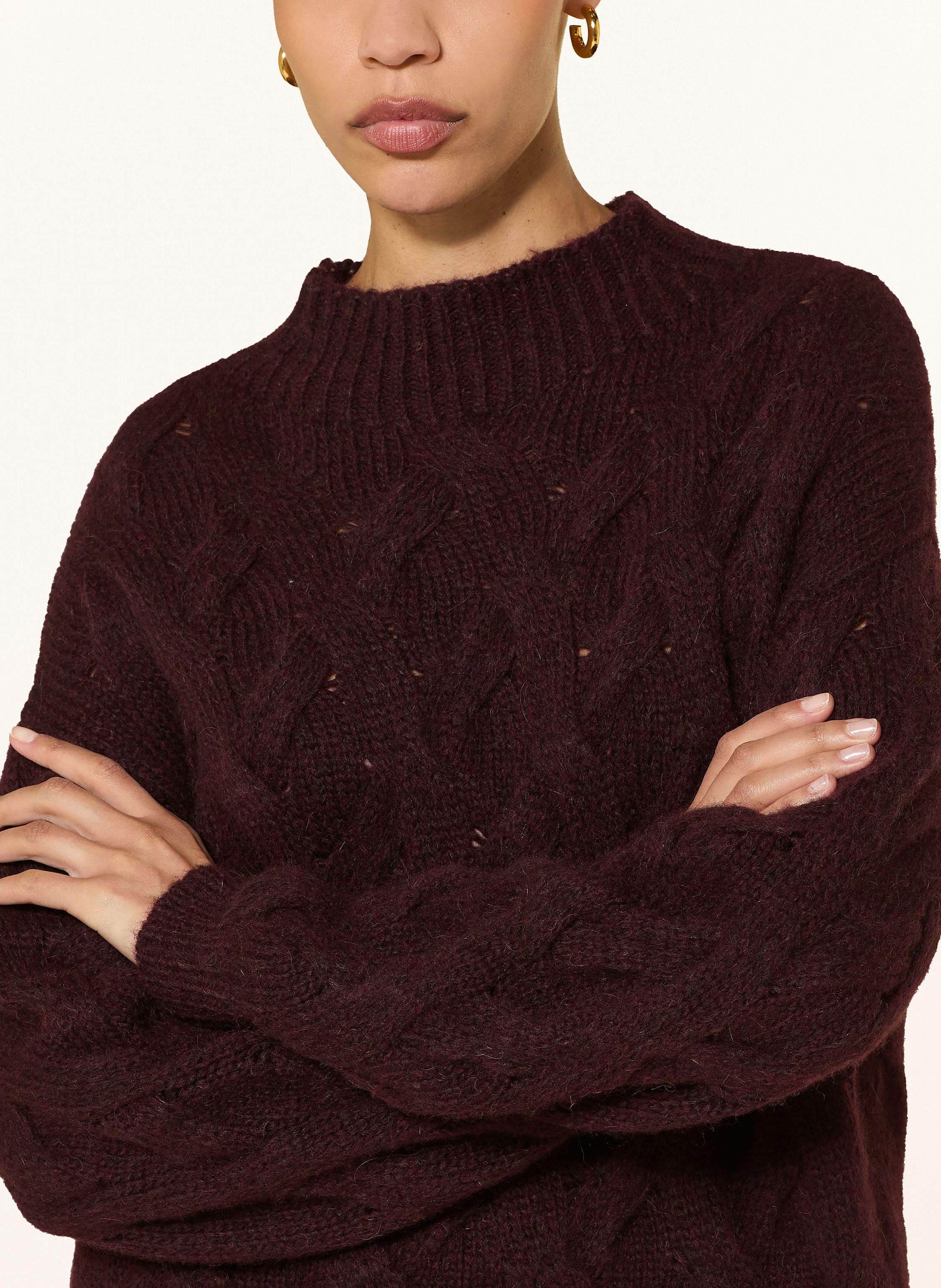 Thumbnail - Luisa Cerano Pullover Mit Alpaka rot