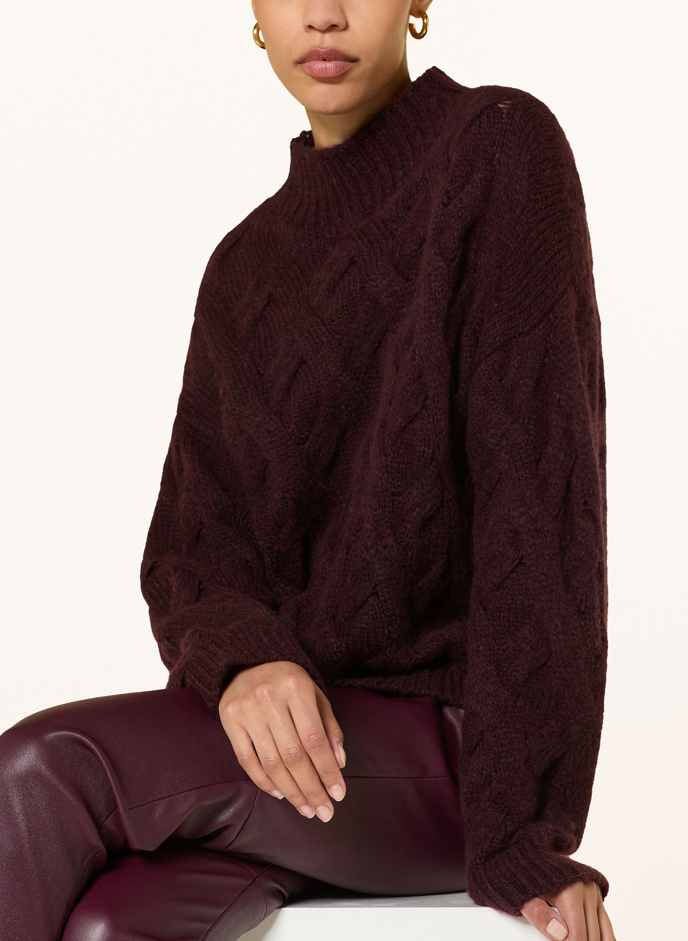 Thumbnail - Luisa Cerano Pullover Mit Alpaka rot