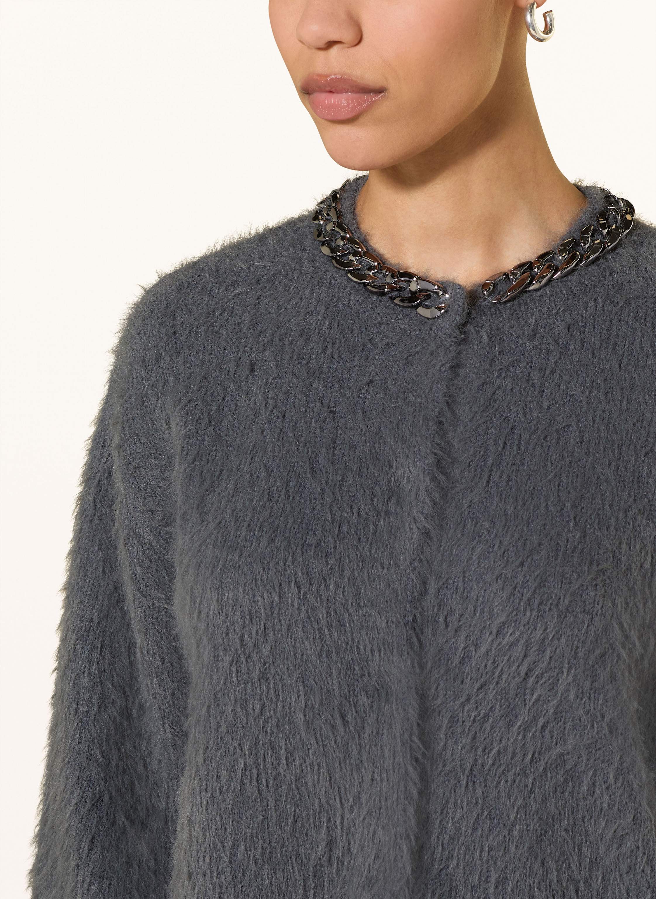 Thumbnail - Luisa Cerano Strickjacke Mit 3/4-Arm grau