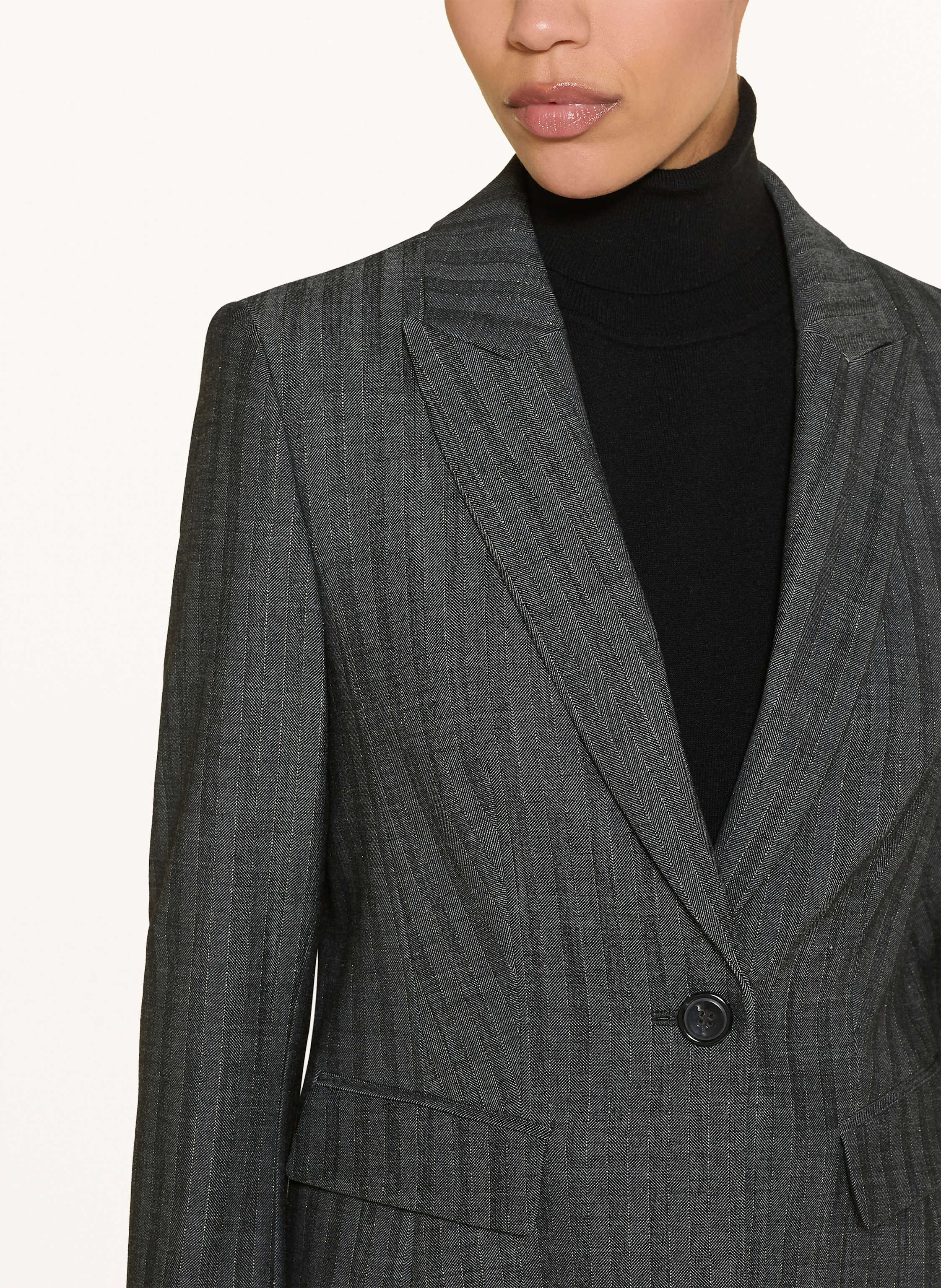 Thumbnail - Luisa Cerano Blazer Mit Glitzergarn grau