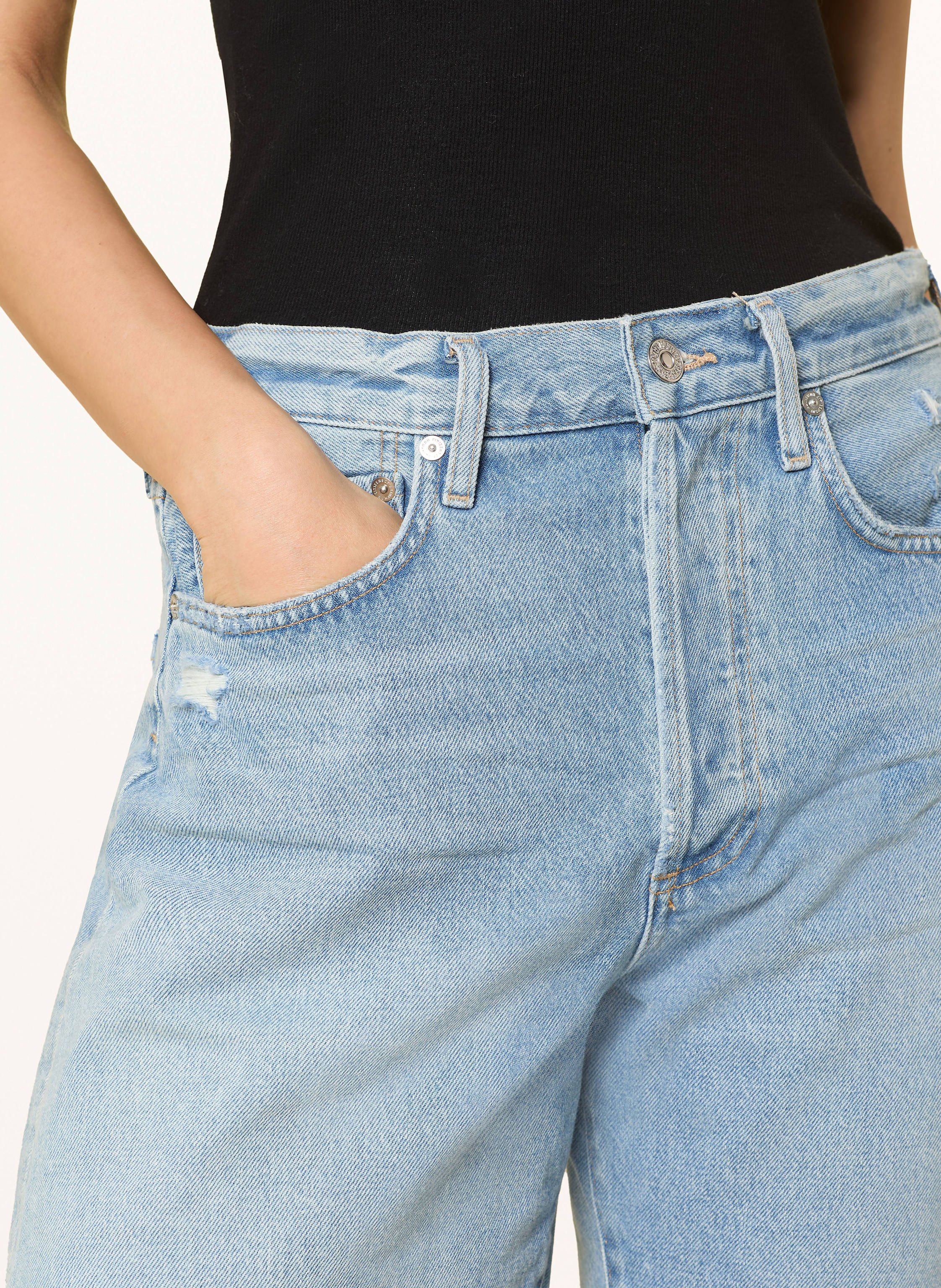 Thumbnail - Citizens Of Humanity Jeans-Bermudas Marlow blau