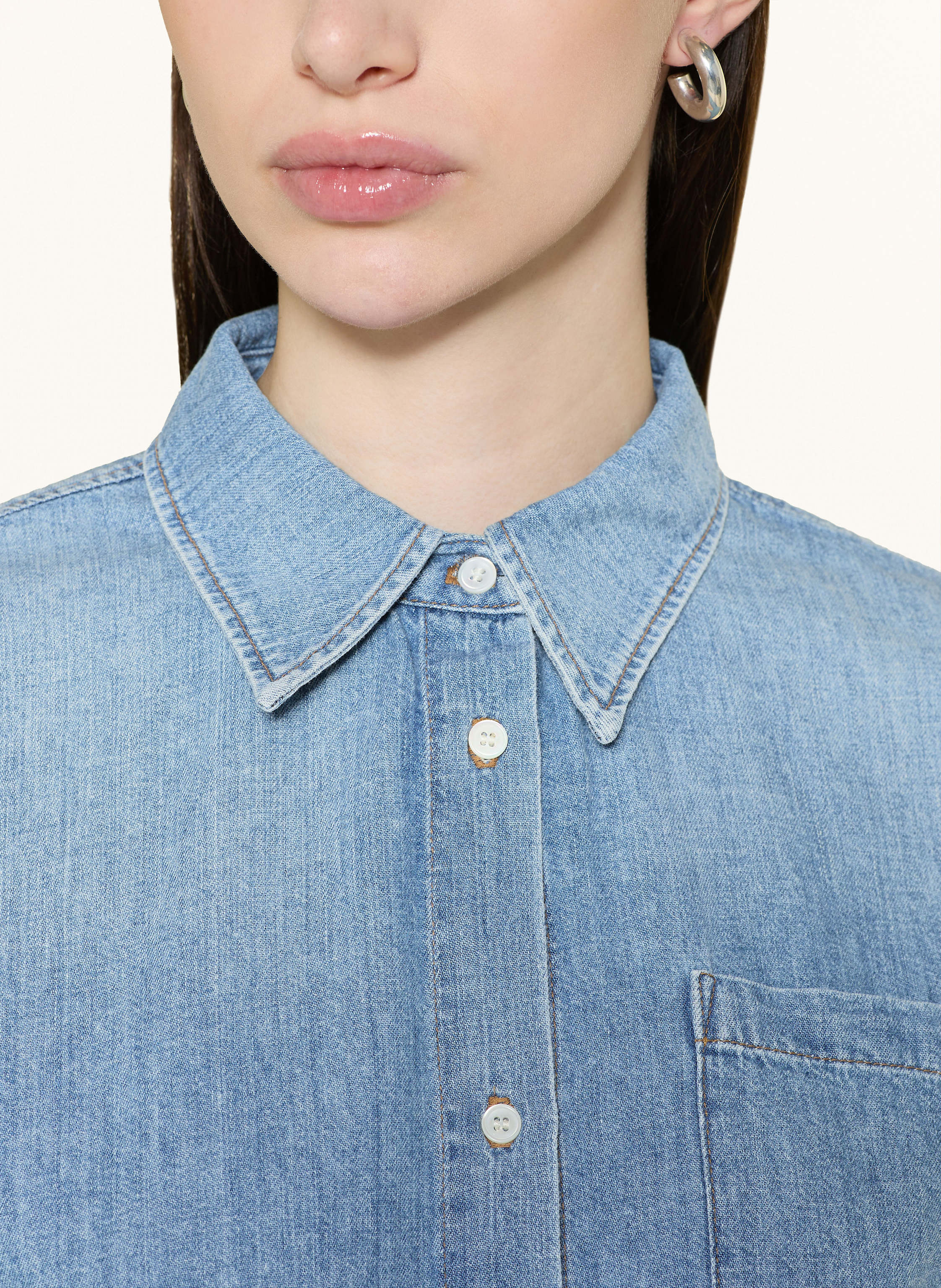 Thumbnail - Citizens Of Humanity Hemdbluse Frances In Jeansoptik blau