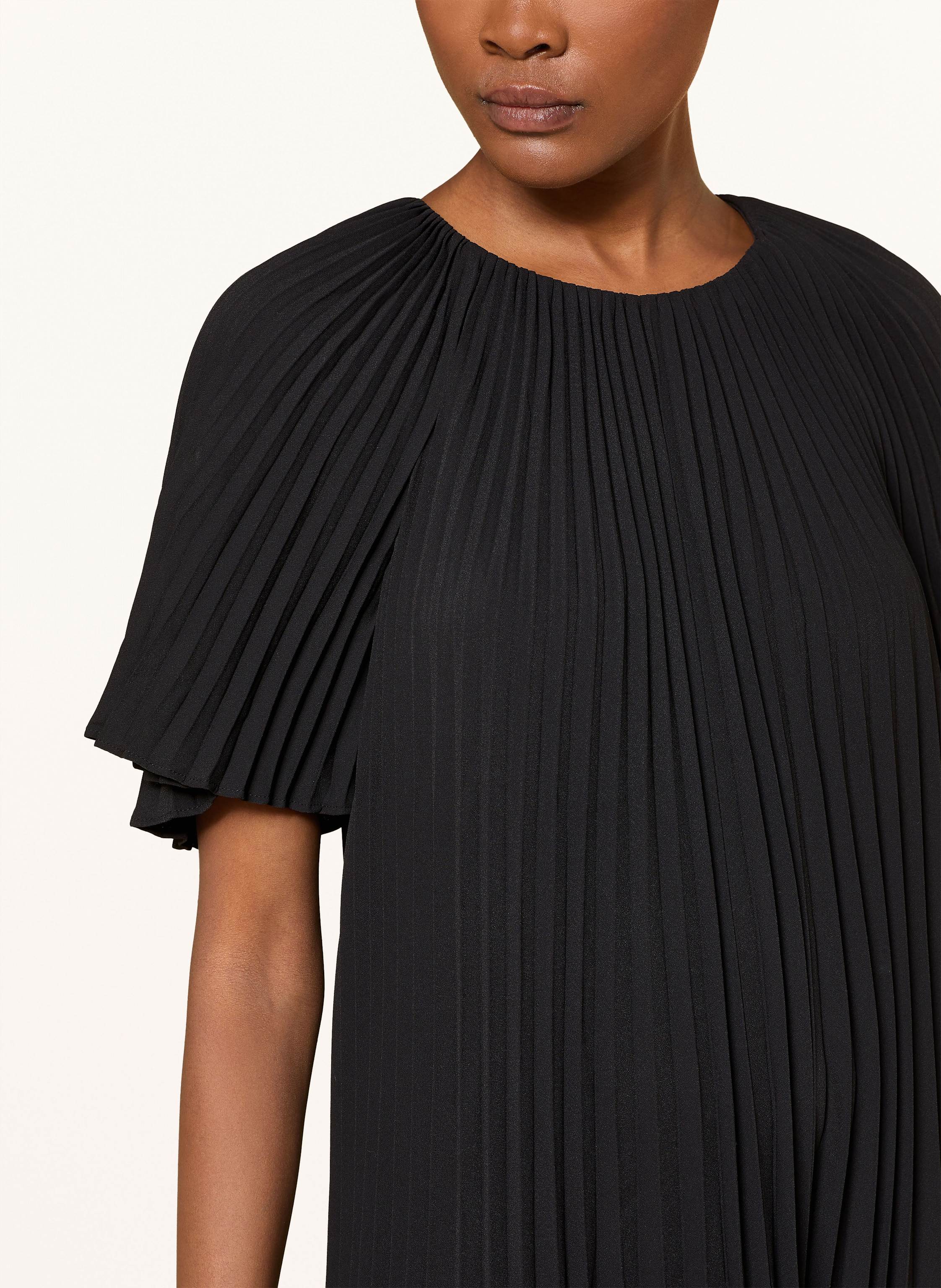 Thumbnail - Ted Baker Kleid Convala Mit Plissees schwarz