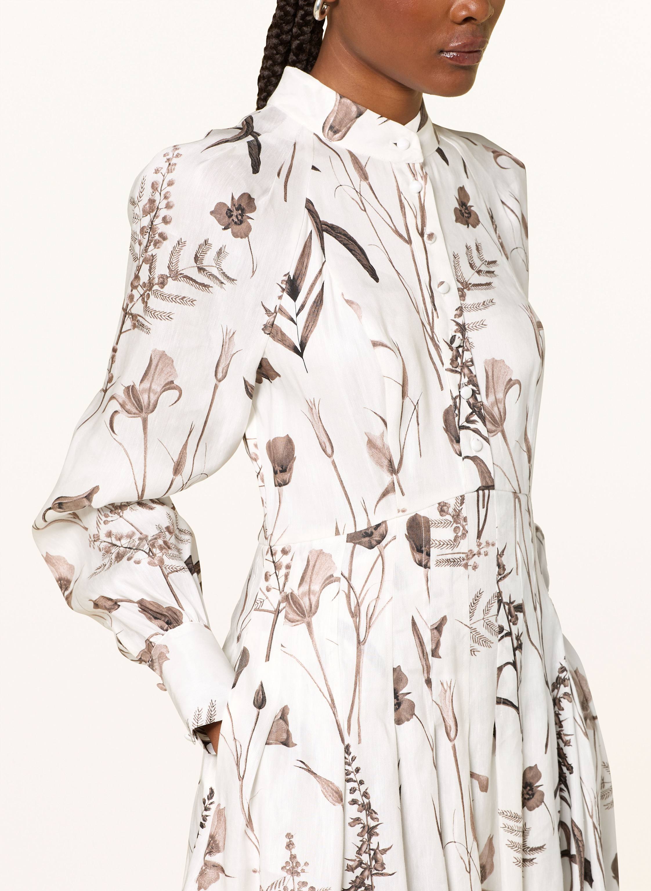 Thumbnail - Ted Baker Kleid Elodiza Aus Leinen weiss