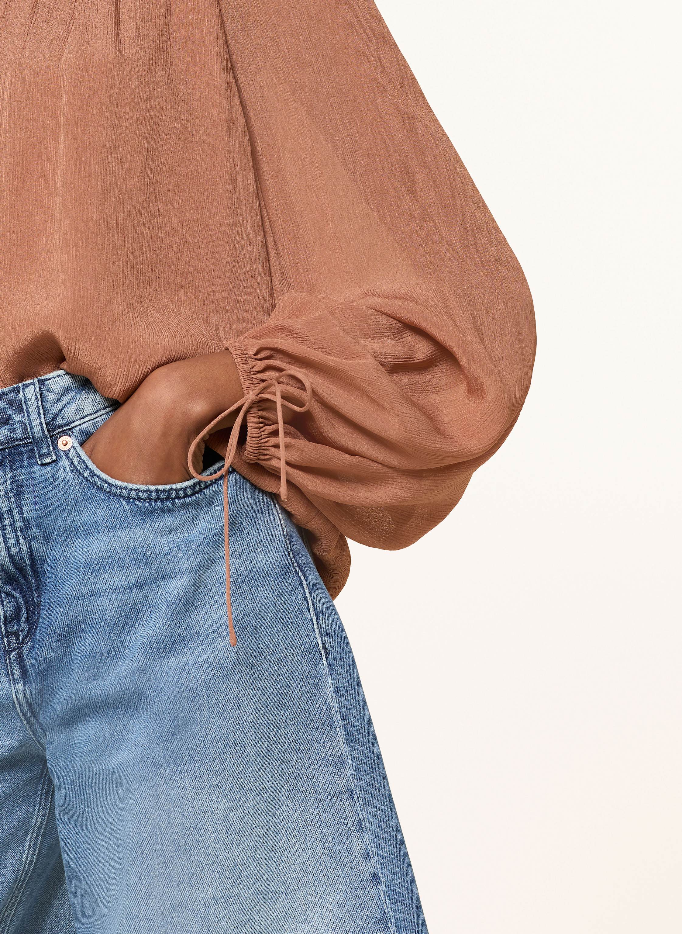 Thumbnail - Mrs & Hugs Blusenshirt braun