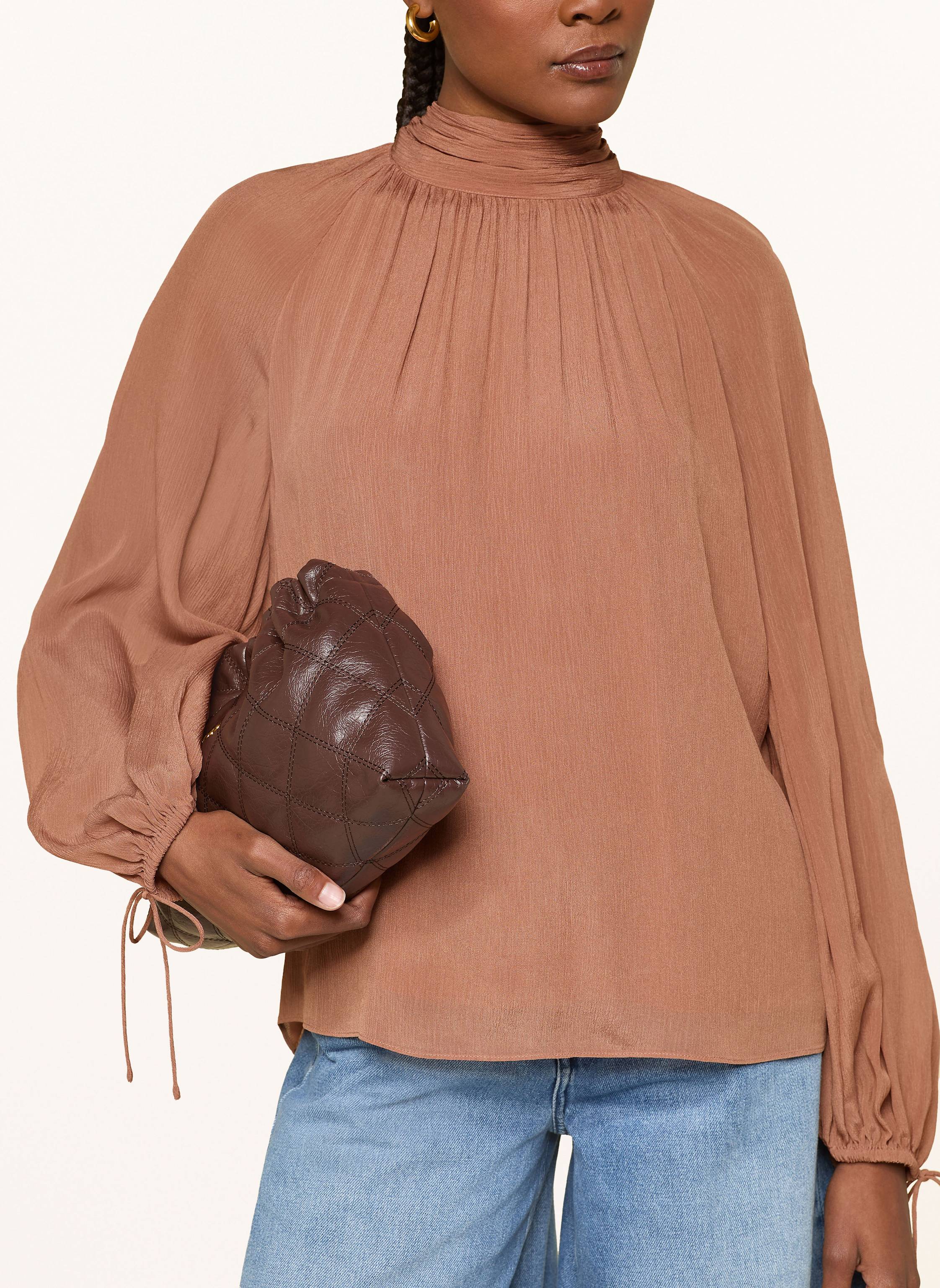 Thumbnail - Mrs & Hugs Blusenshirt braun