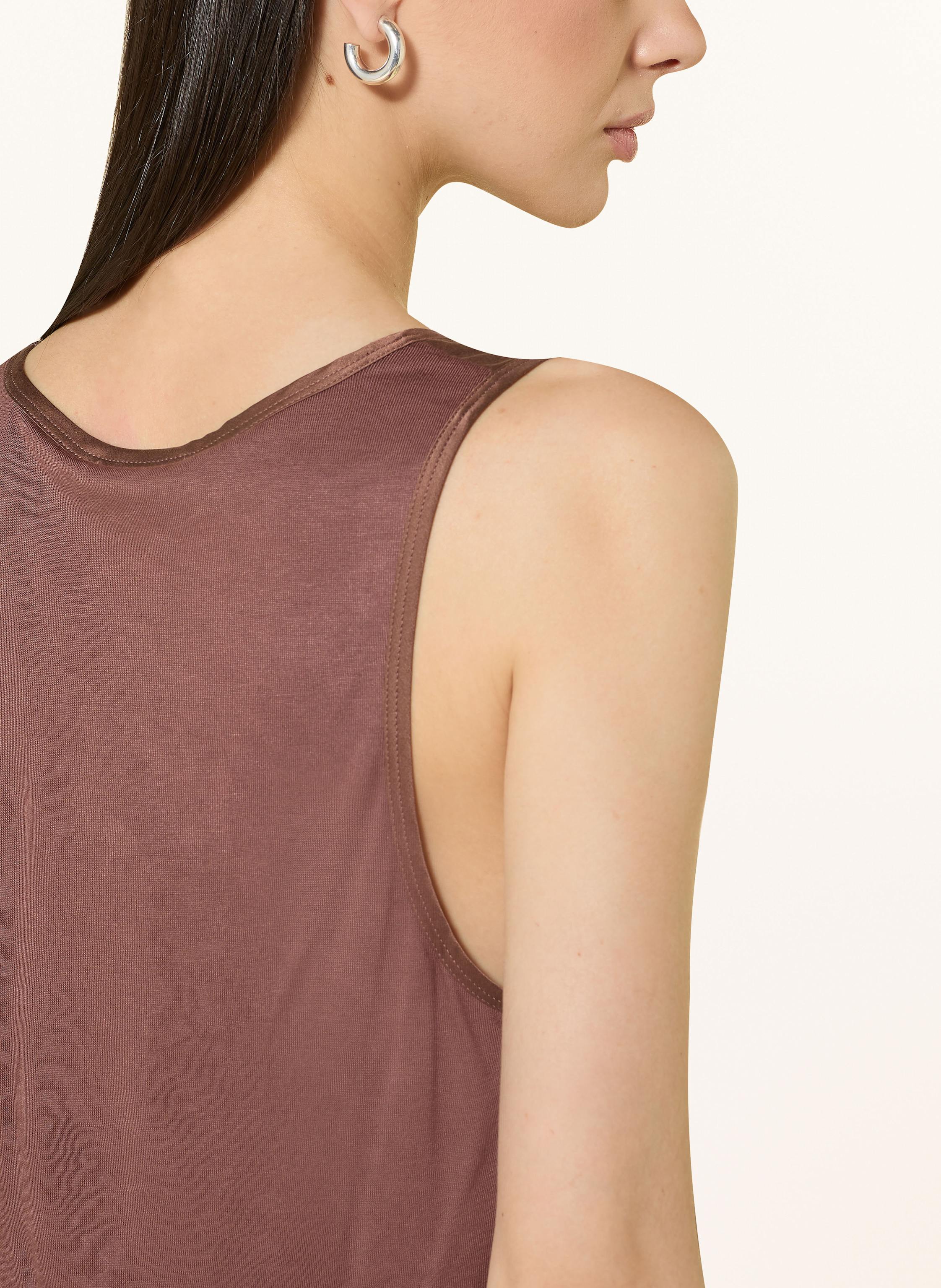 Thumbnail - Reiss Top Ruby Im Materialmix braun