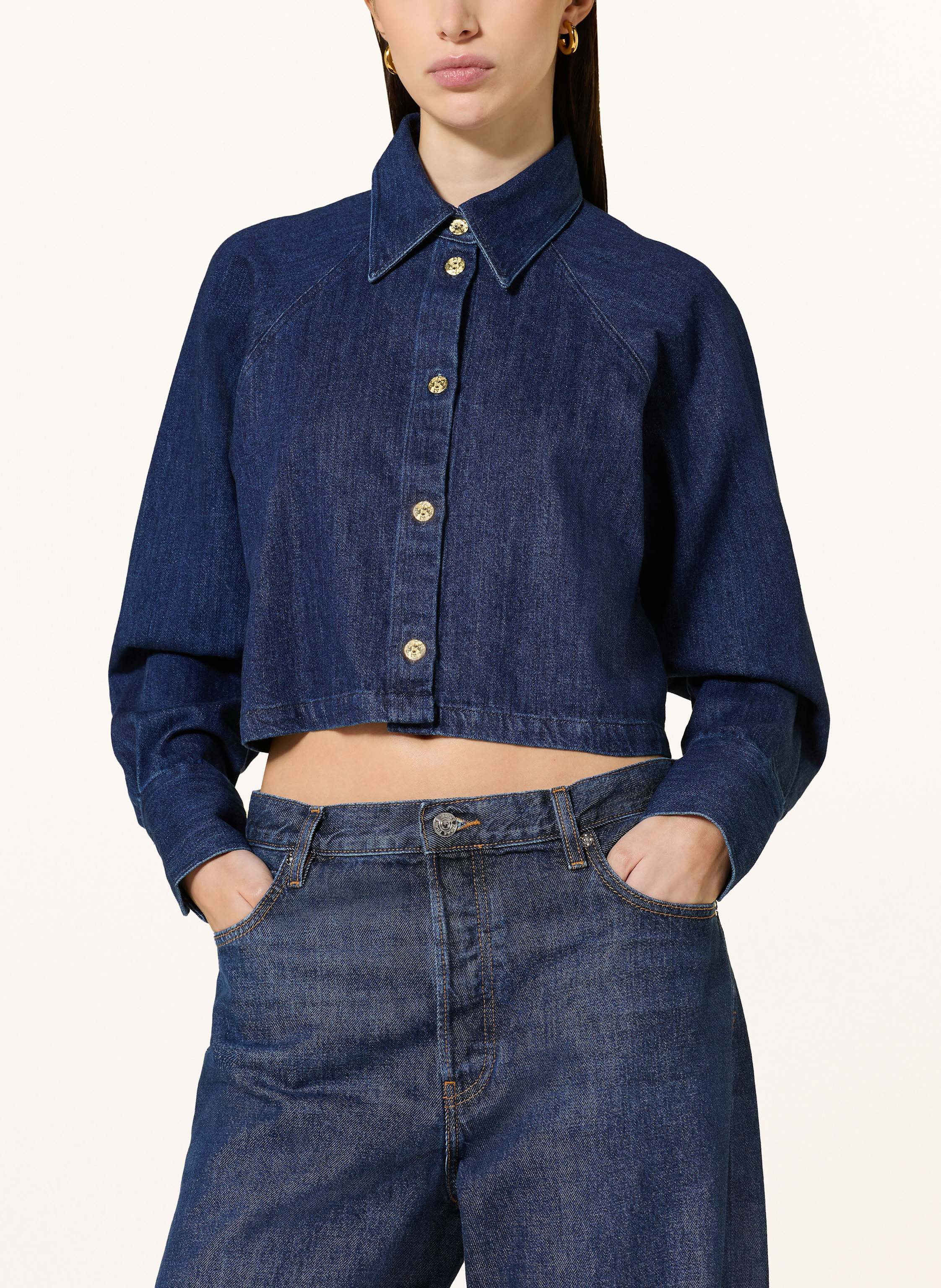 Thumbnail - Sosue Jeansbluse Hanna blau