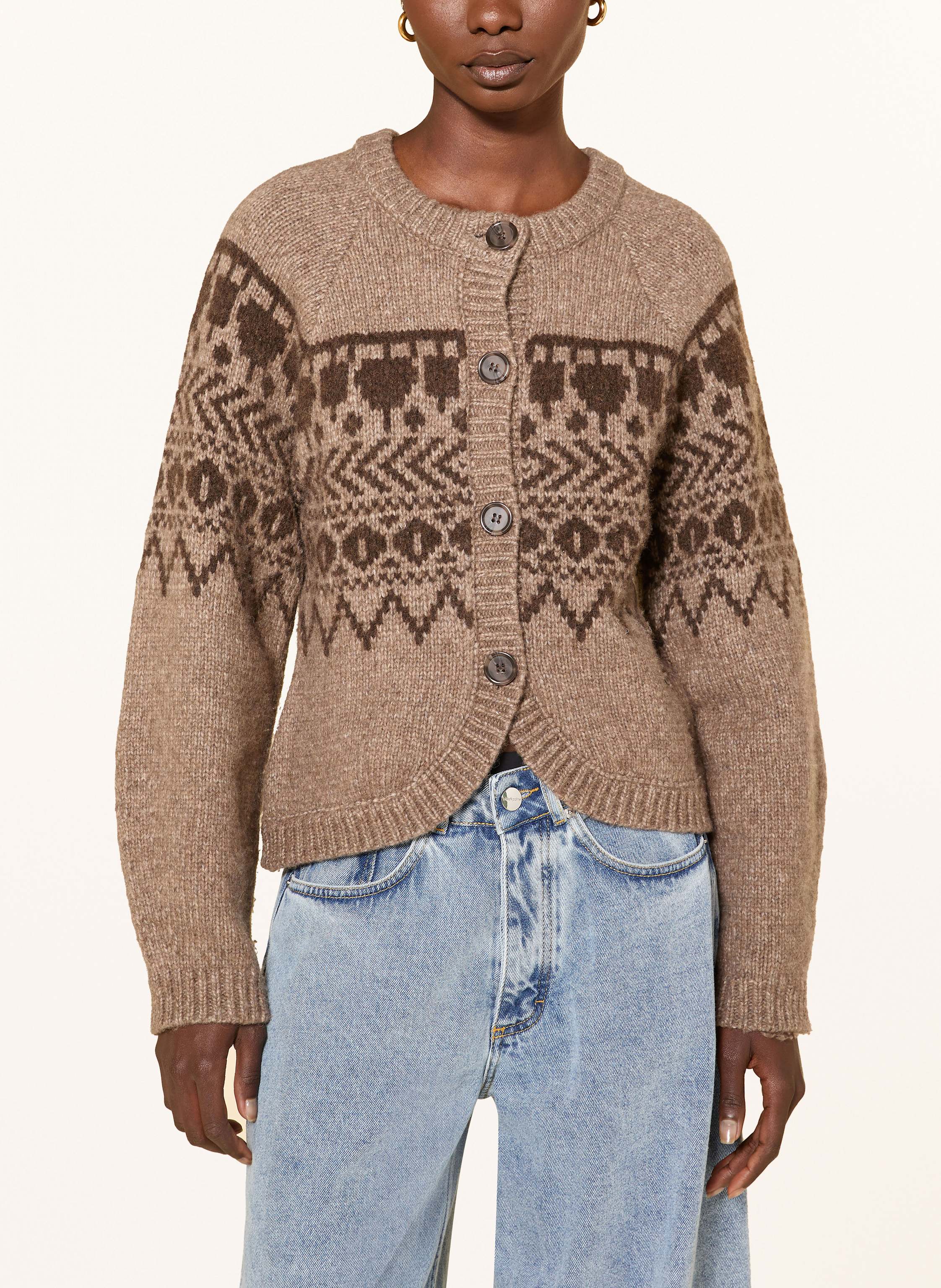 Thumbnail - Baum Und Pferdgarten Strickjacke Colin braun