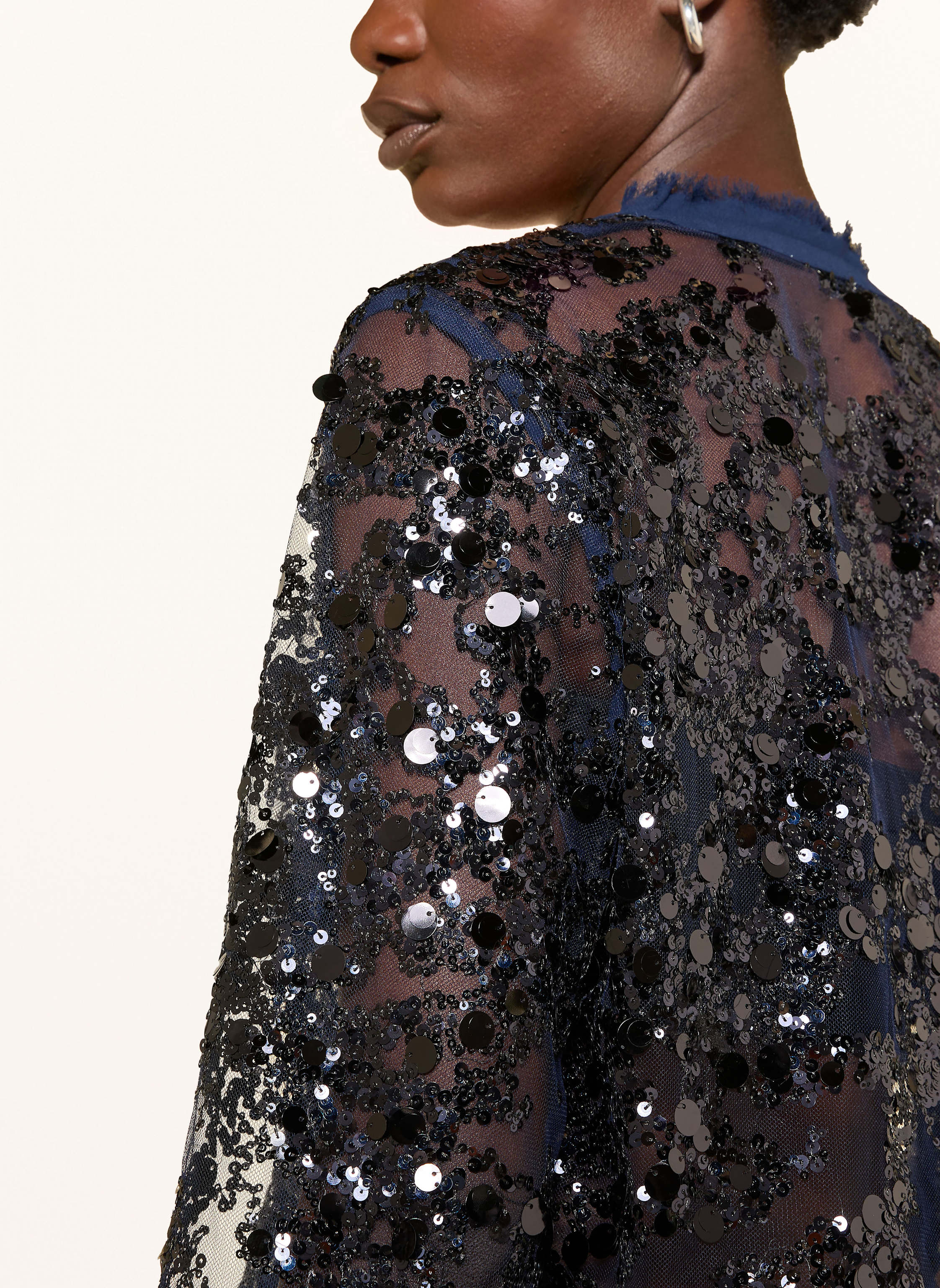 Thumbnail - Baum Und Pferdgarten Jacke Bethina Mit Pailletten blau