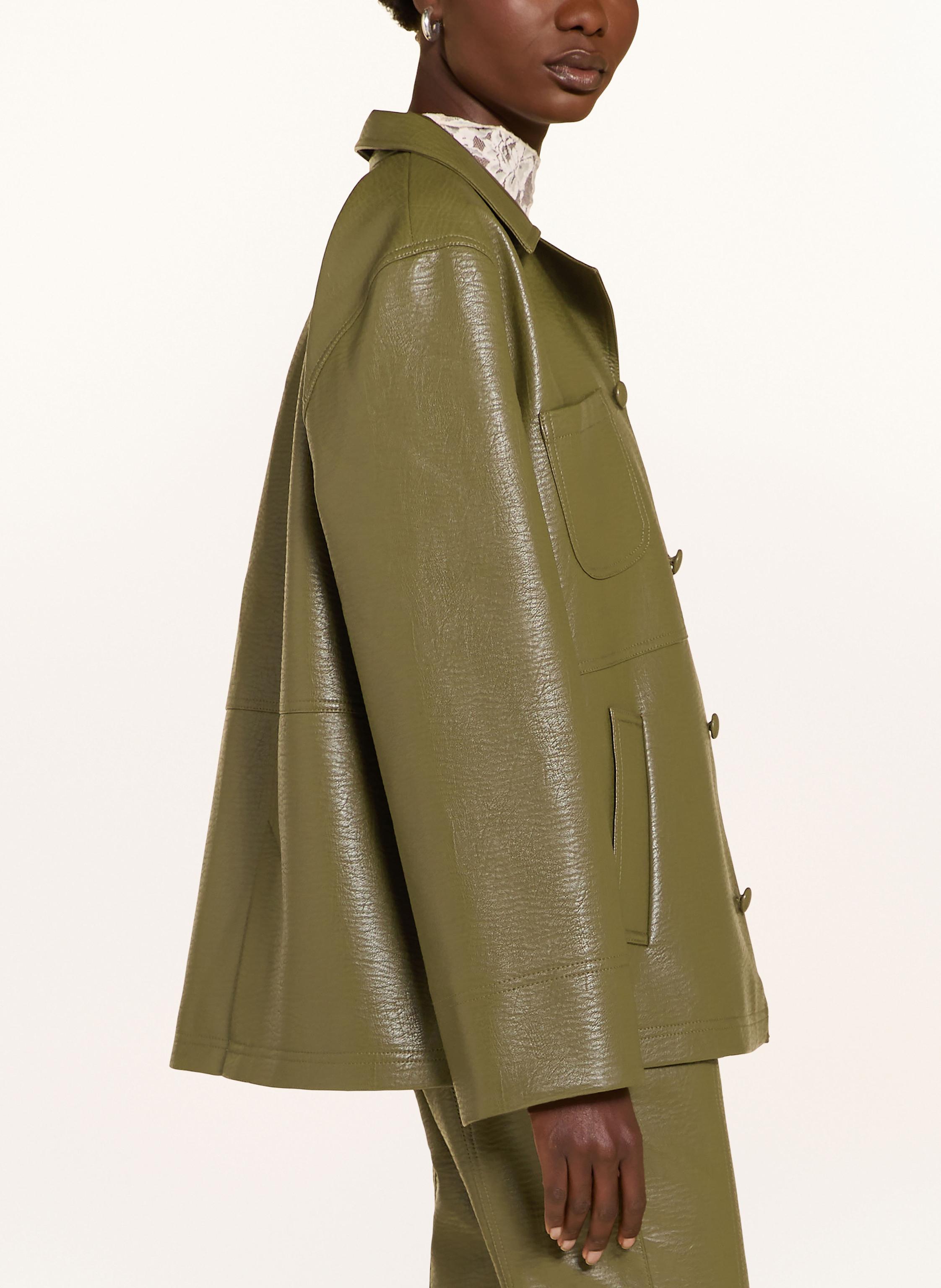 Thumbnail - Baum Und Pferdgarten Jacke Beah In Lederoptik gruen