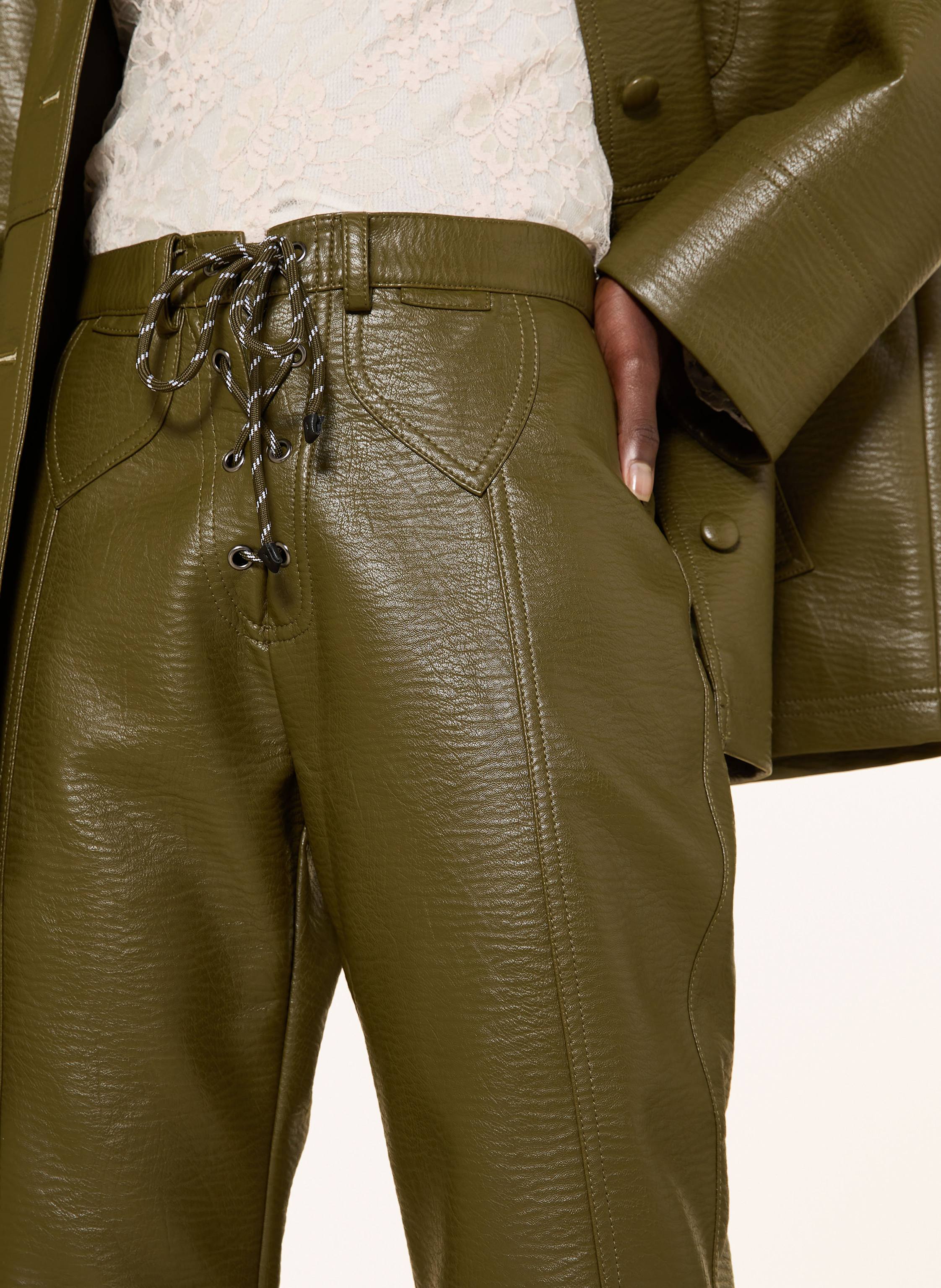 Thumbnail - Baum Und Pferdgarten Hose Nicci In Lederoptik gruen