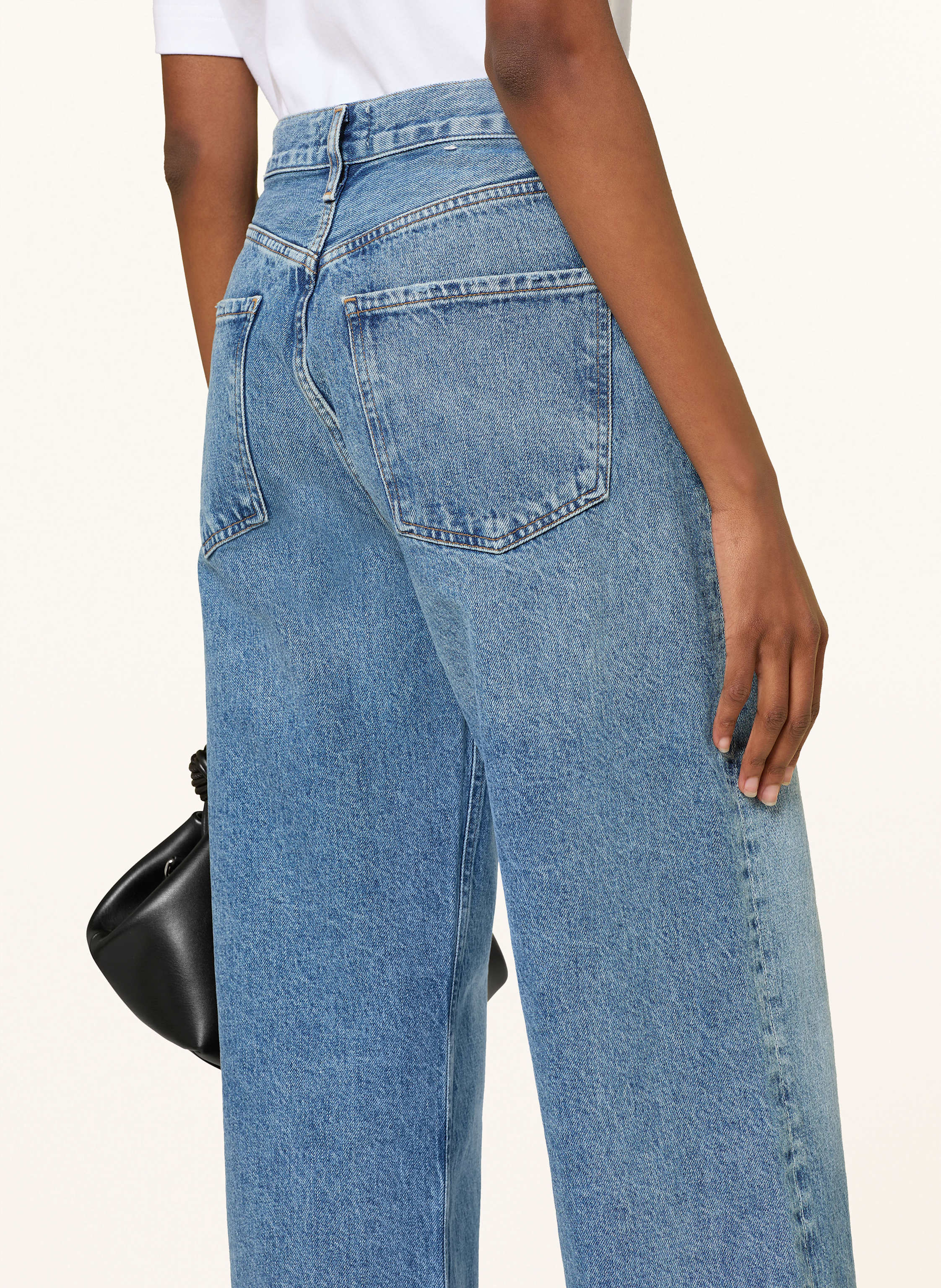 Thumbnail - Agolde Wide Leg Jeans Ren blau