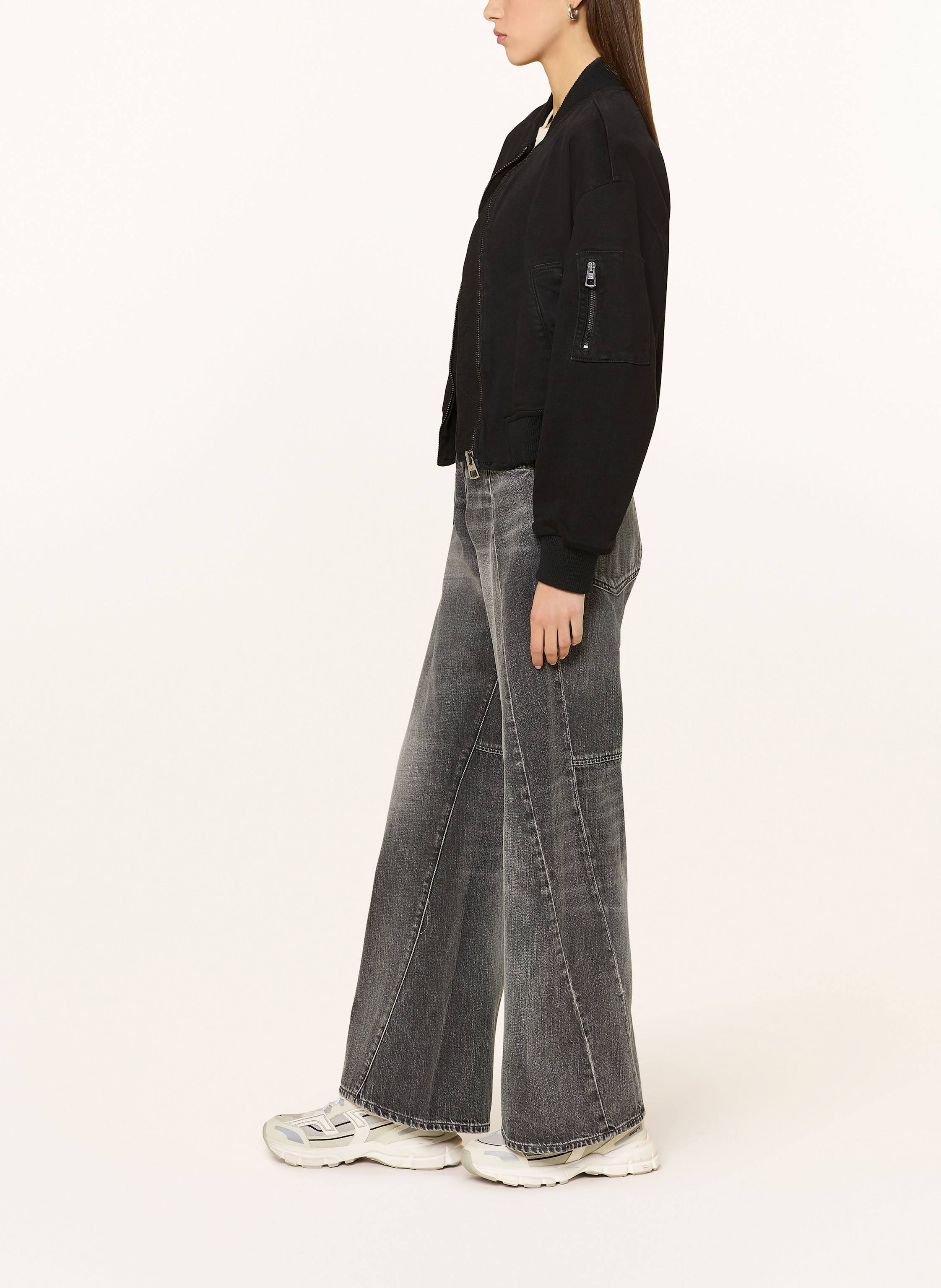 Thumbnail - G-Star Wide Leg Jeans Contor grau