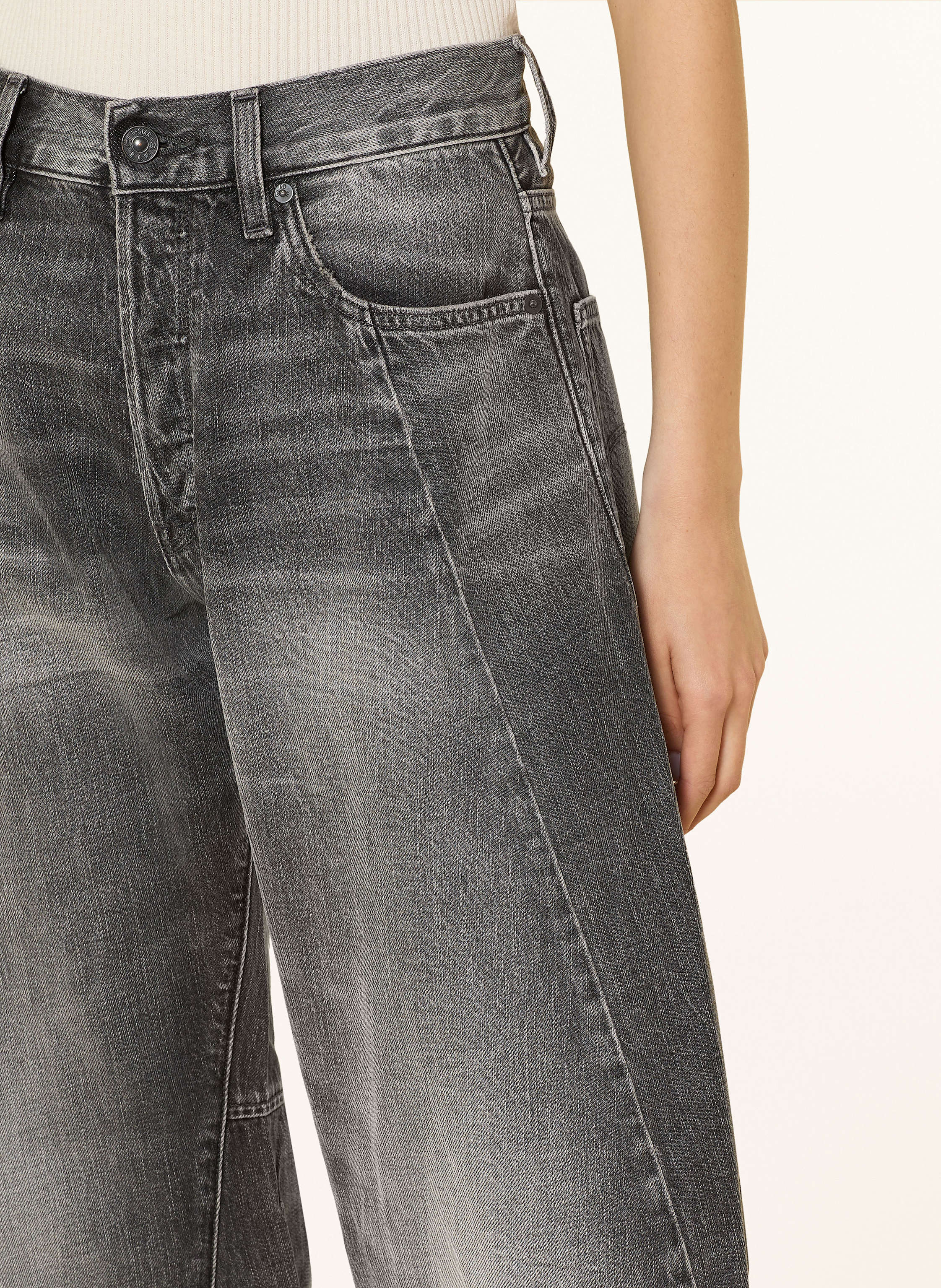 Thumbnail - G-Star Wide Leg Jeans Contor grau