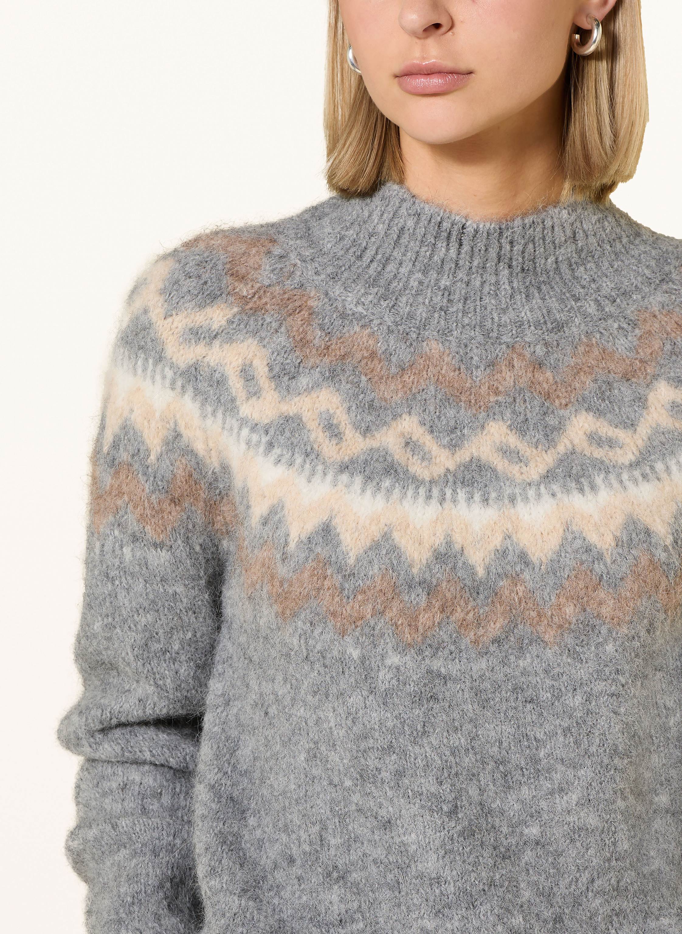 Thumbnail - Darling Harbour Pullover Mit Alpaka grau