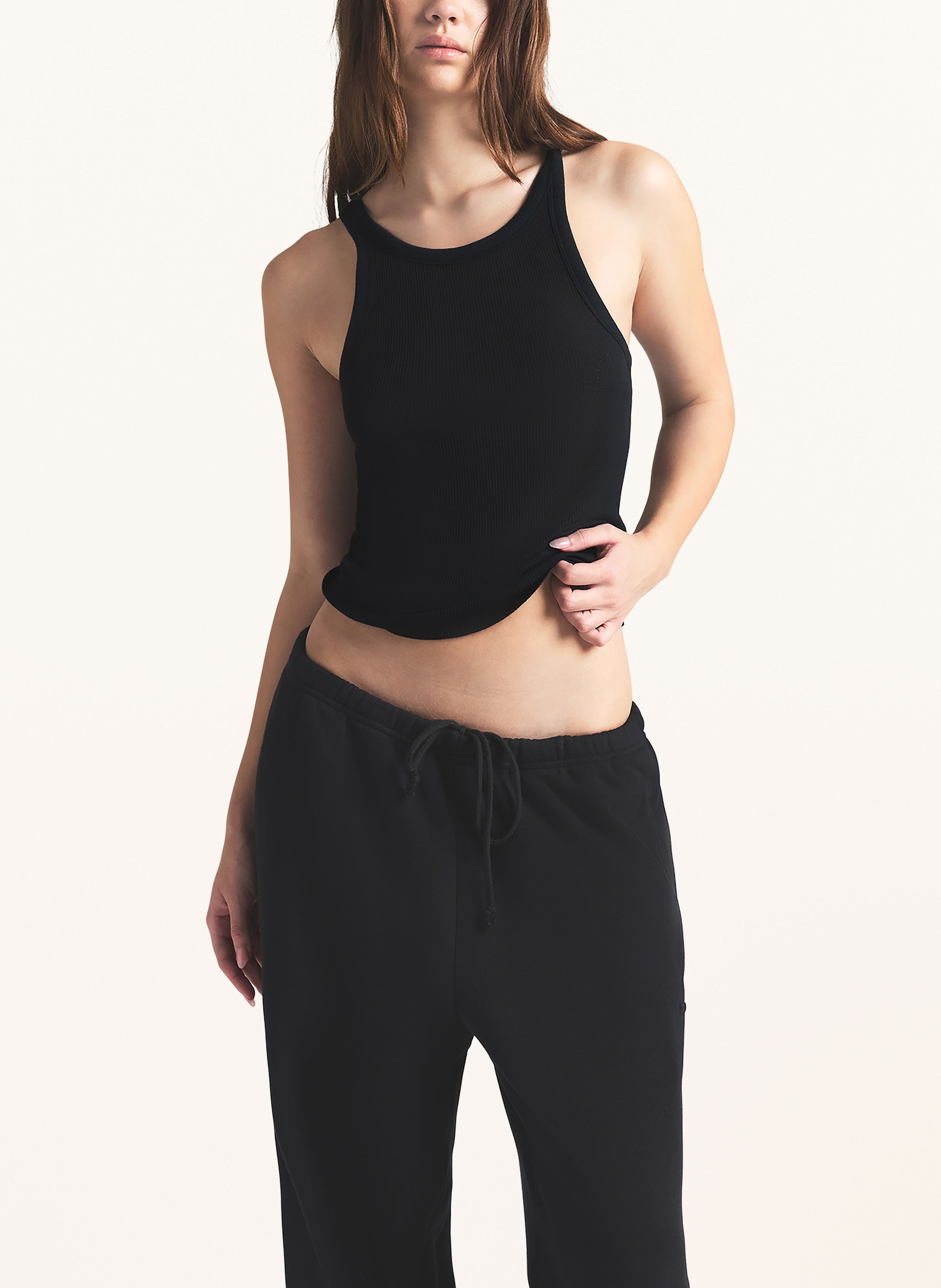 Thumbnail - Skims Lounge-Top Sheer Cotton schwarz