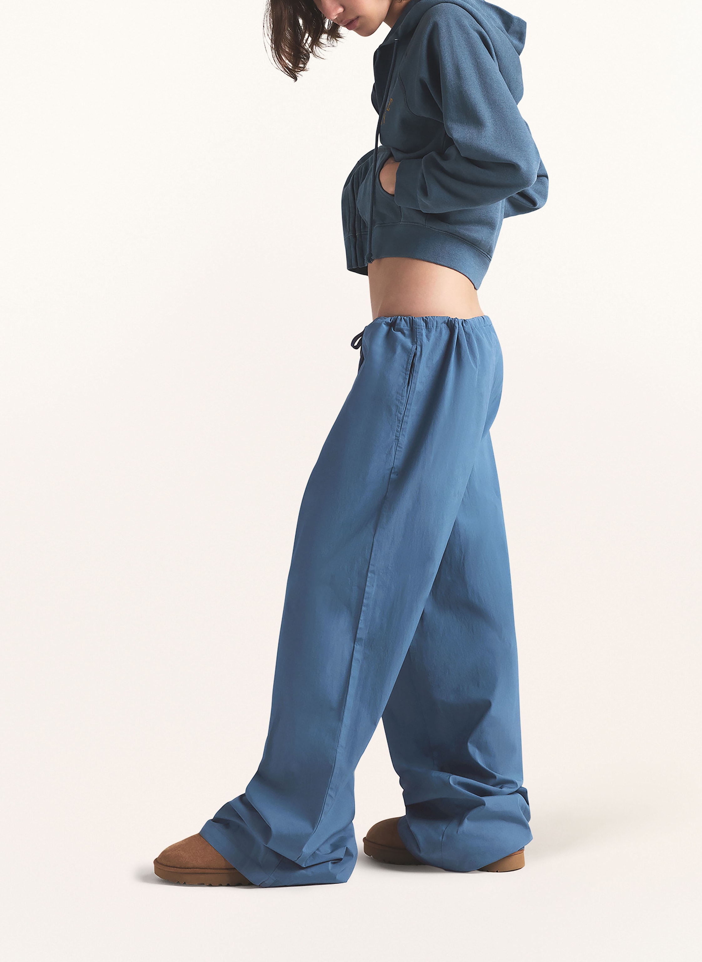 Thumbnail - Skims Lounge-Hose Cotton Poplin blau