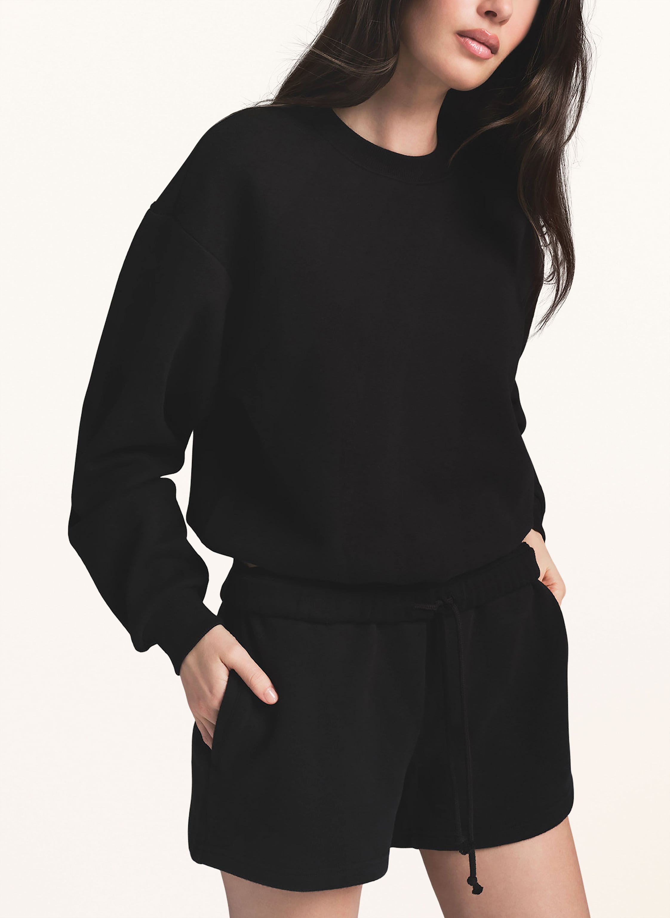 Thumbnail - Skims Lounge-Shorts Cotton Fleece schwarz