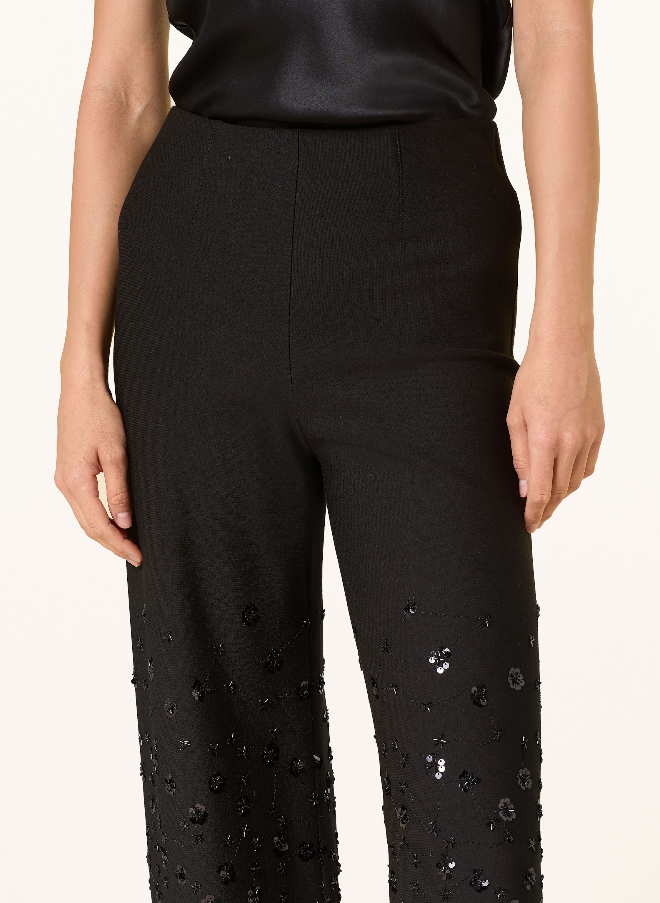 Thumbnail - Seductive Marlenehose Kimberly Mit Pailletten schwarz